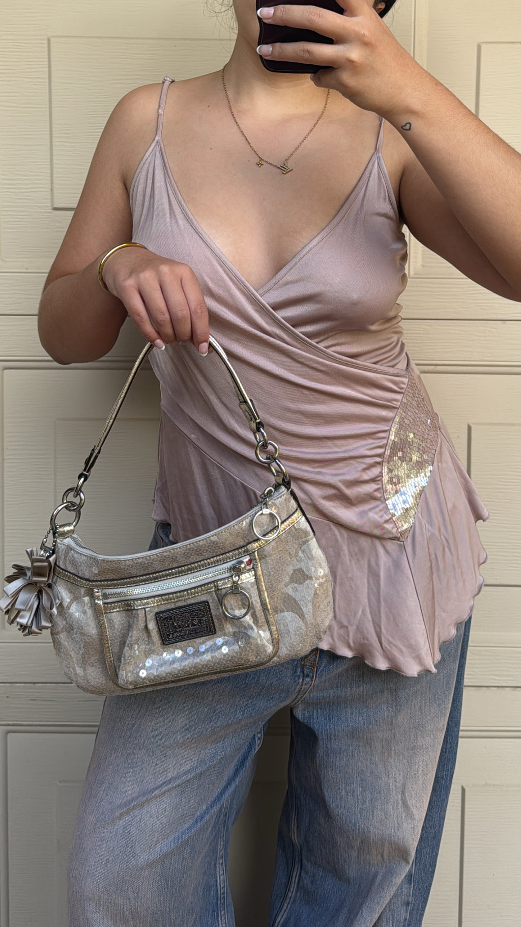 Y2K Sequin Cami Top | M |
