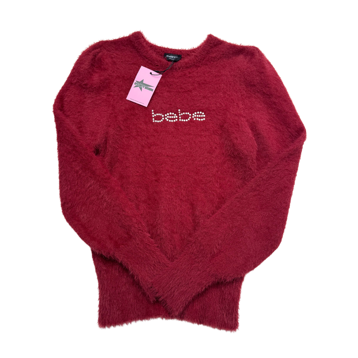 Vintage BEBE Rhinestone Knit | S |