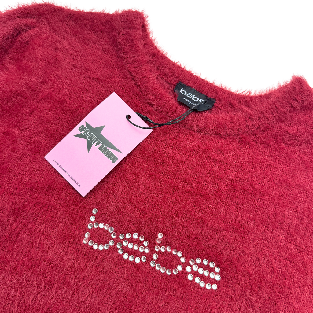Vintage BEBE Rhinestone Knit | S |
