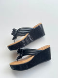 Vintage COACH Jainis Sequin Platform Wedges | 7 US |