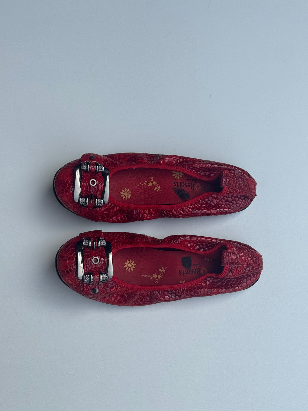 y2k Buckle Ballet Flats