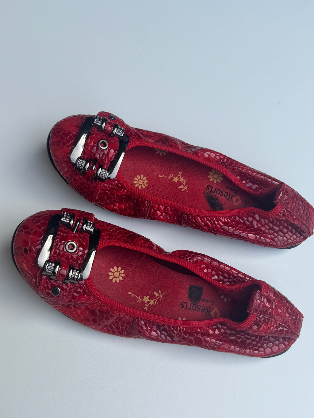 y2k Buckle Ballet Flats