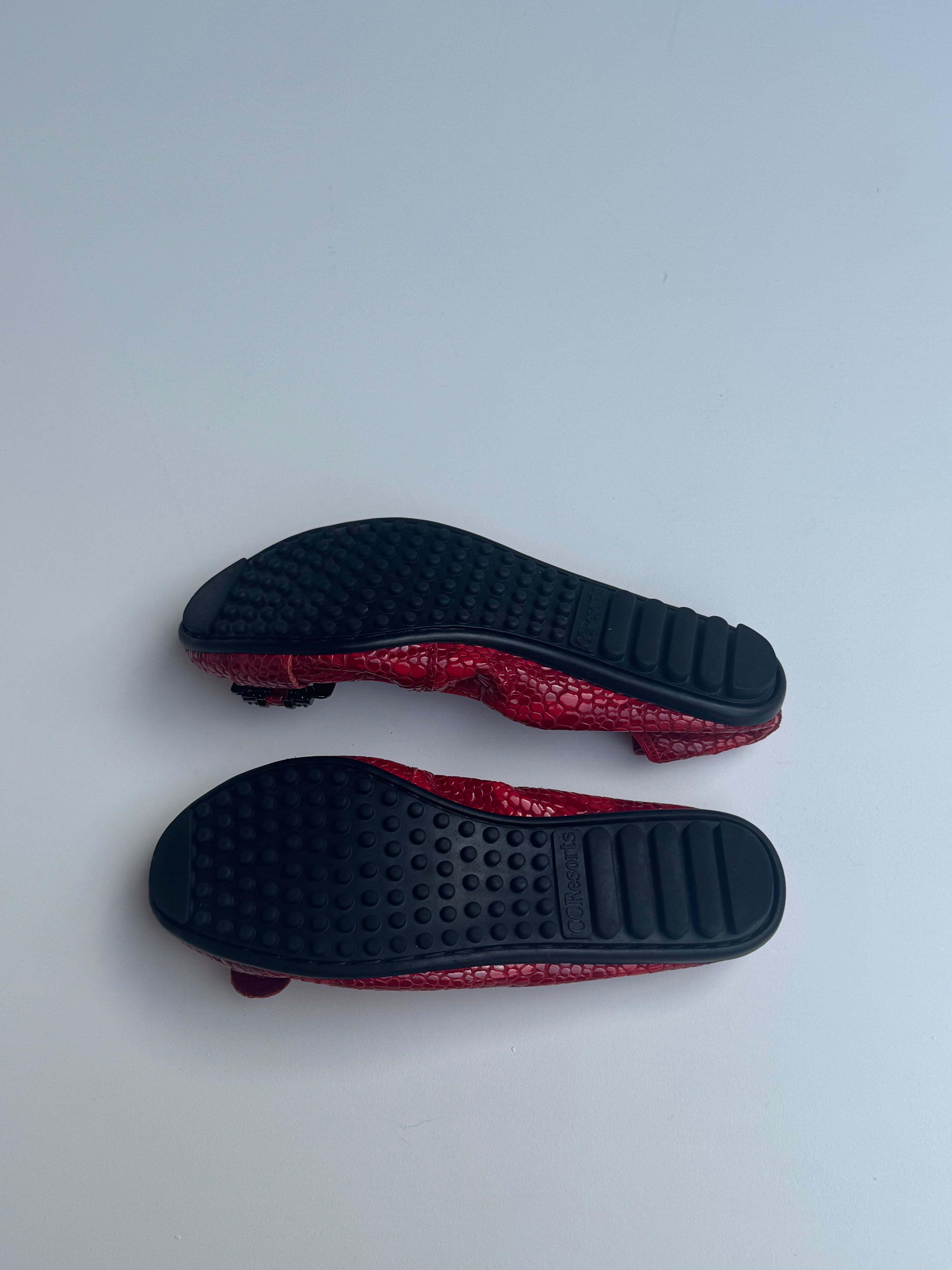 y2k Buckle Ballet Flats