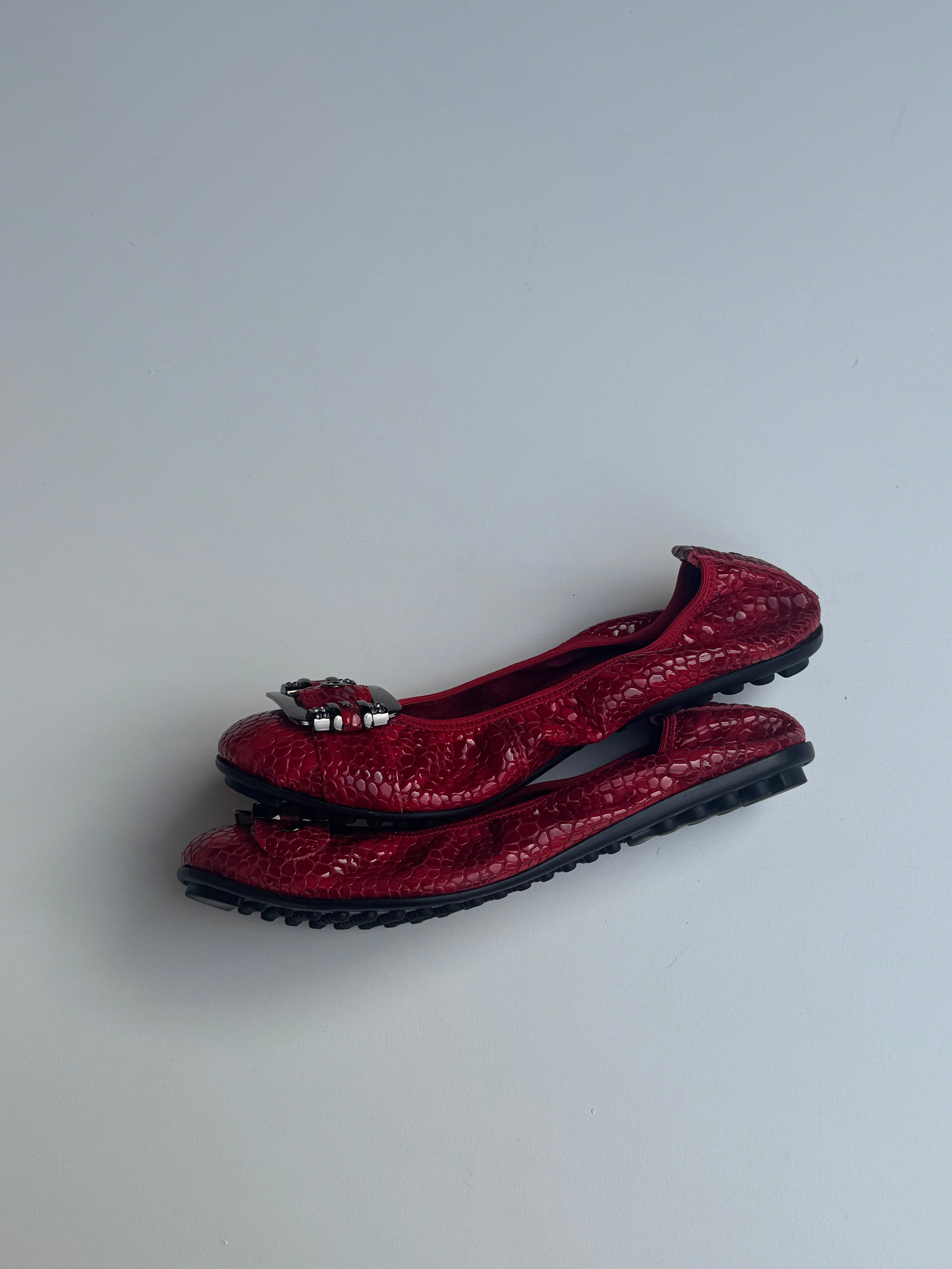 y2k Buckle Ballet Flats