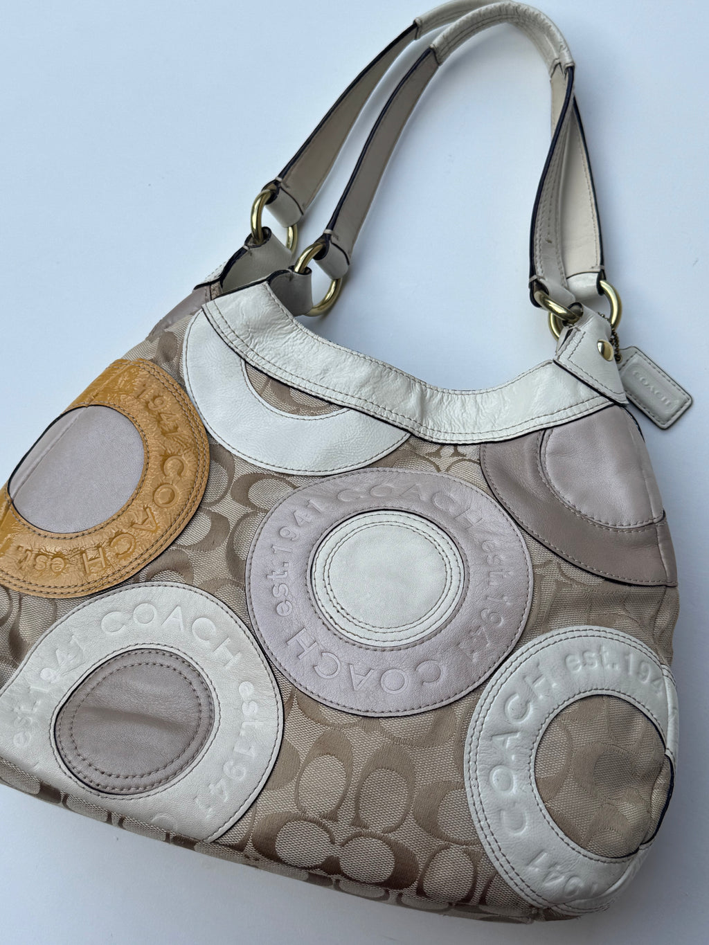 Vintage COACH Signature Patchwork Madison Tote
