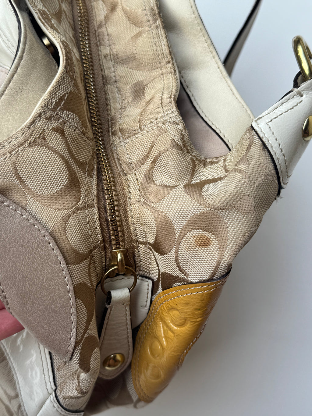 Vintage COACH Signature Patchwork Madison Tote