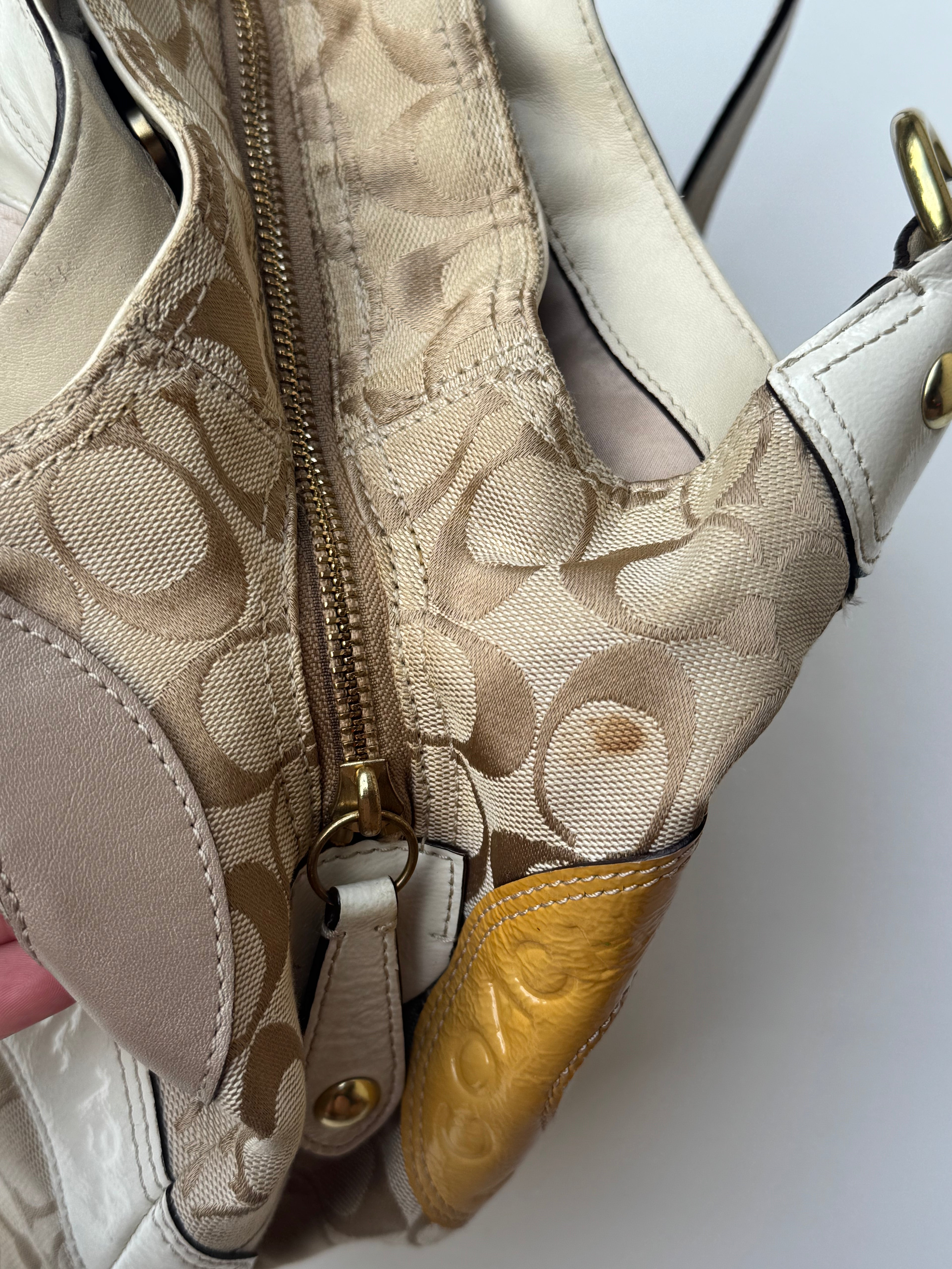 Vintage COACH Signature Patchwork Madison Tote