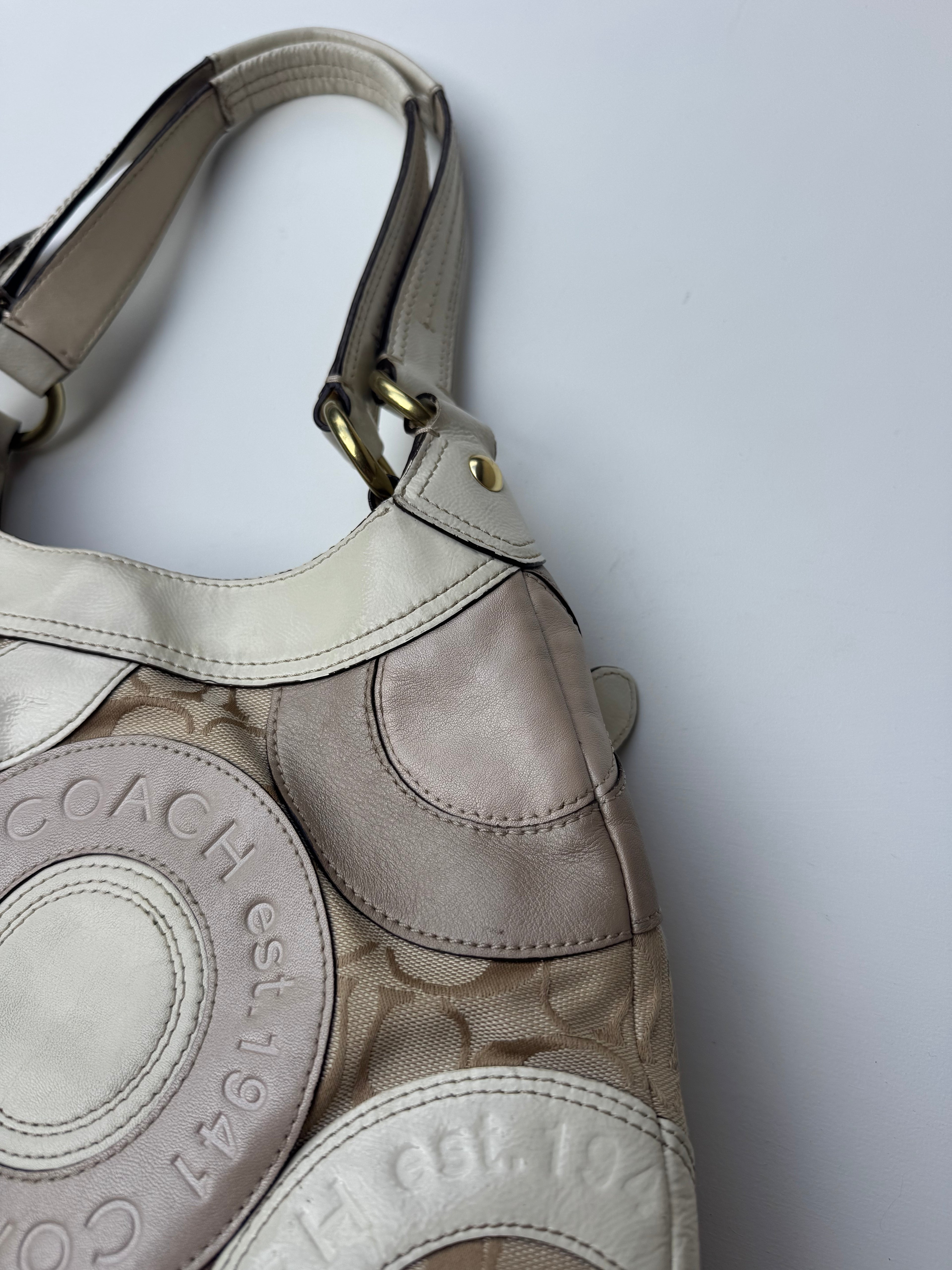 Vintage COACH Signature Patchwork Madison Tote