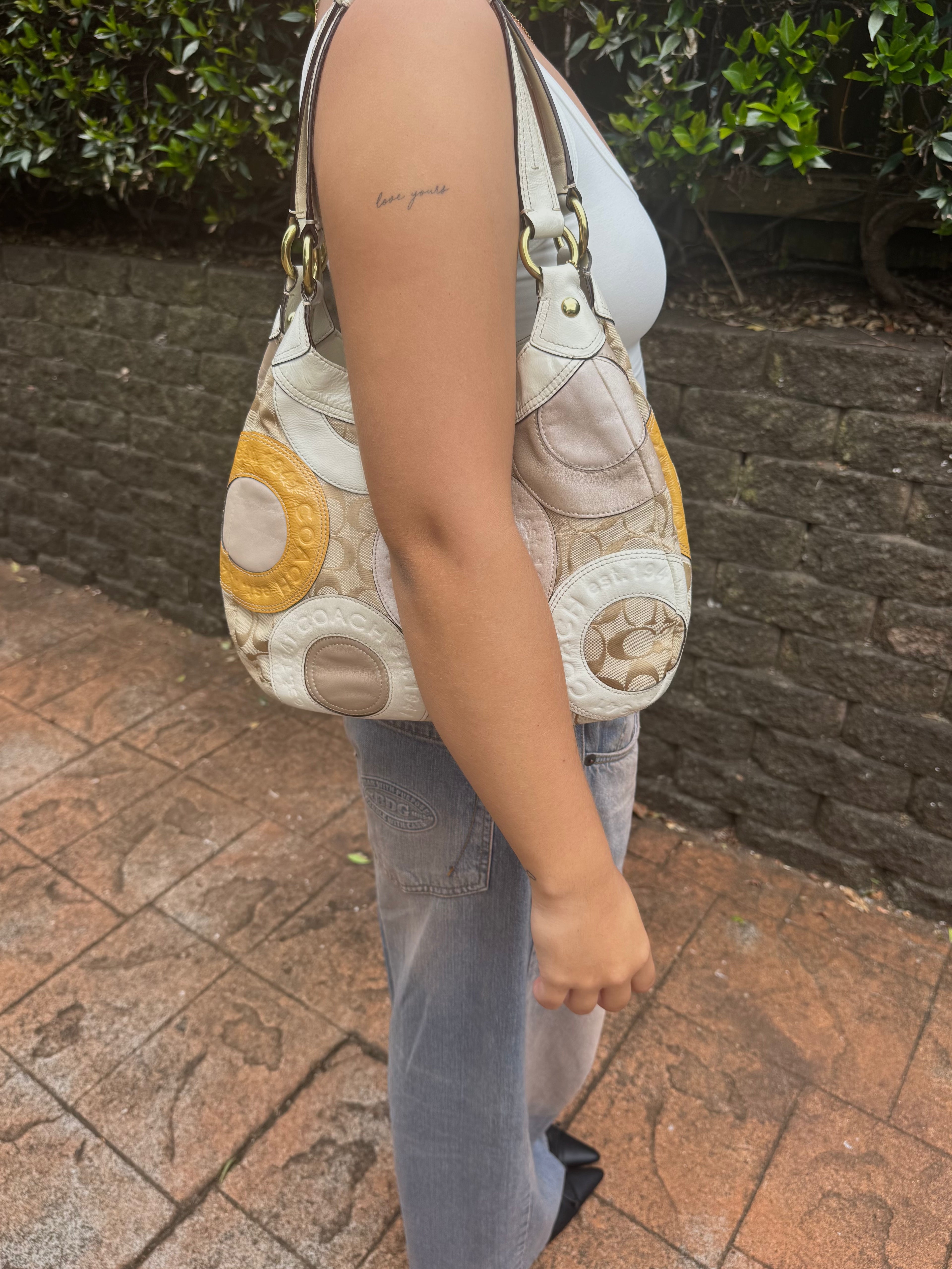 Vintage COACH Signature Patchwork Madison Tote