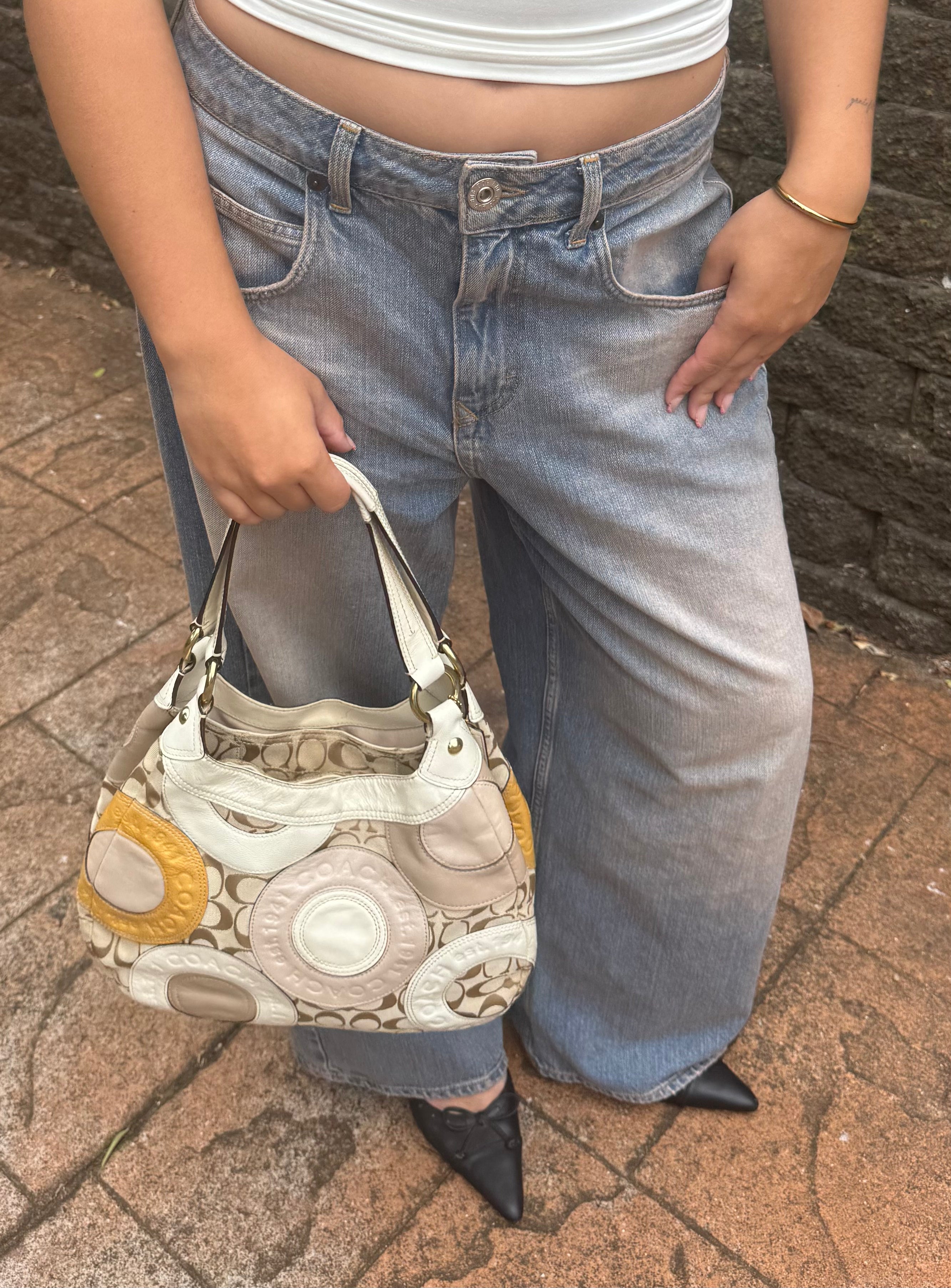 Vintage COACH Signature Patchwork Madison Tote