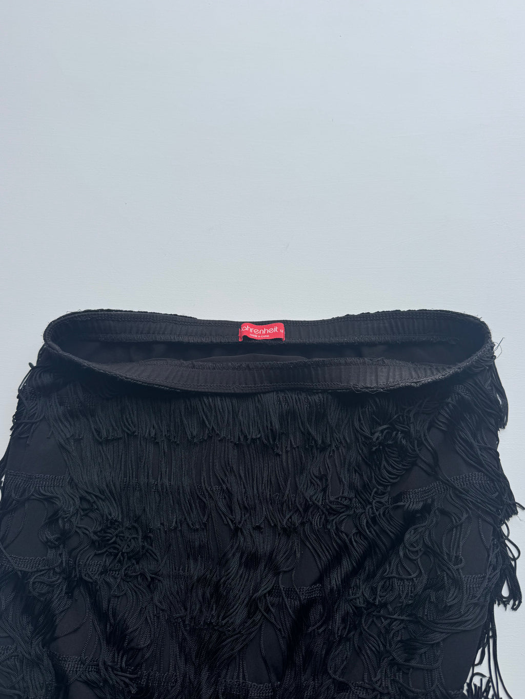 y2k Fringe Strapless Dress | M |