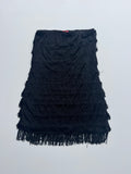 y2k Fringe Strapless Dress | M |