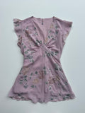 Pink y2k Beaded Tie-Back Top PAGANI | M |