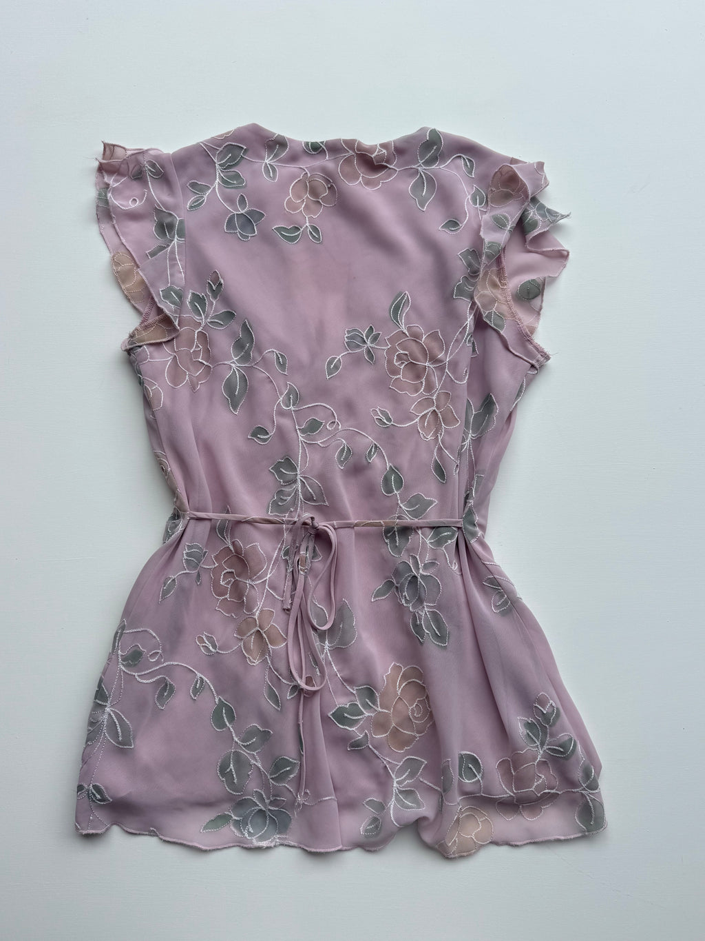 Pink y2k Beaded Tie-Back Top PAGANI | M |