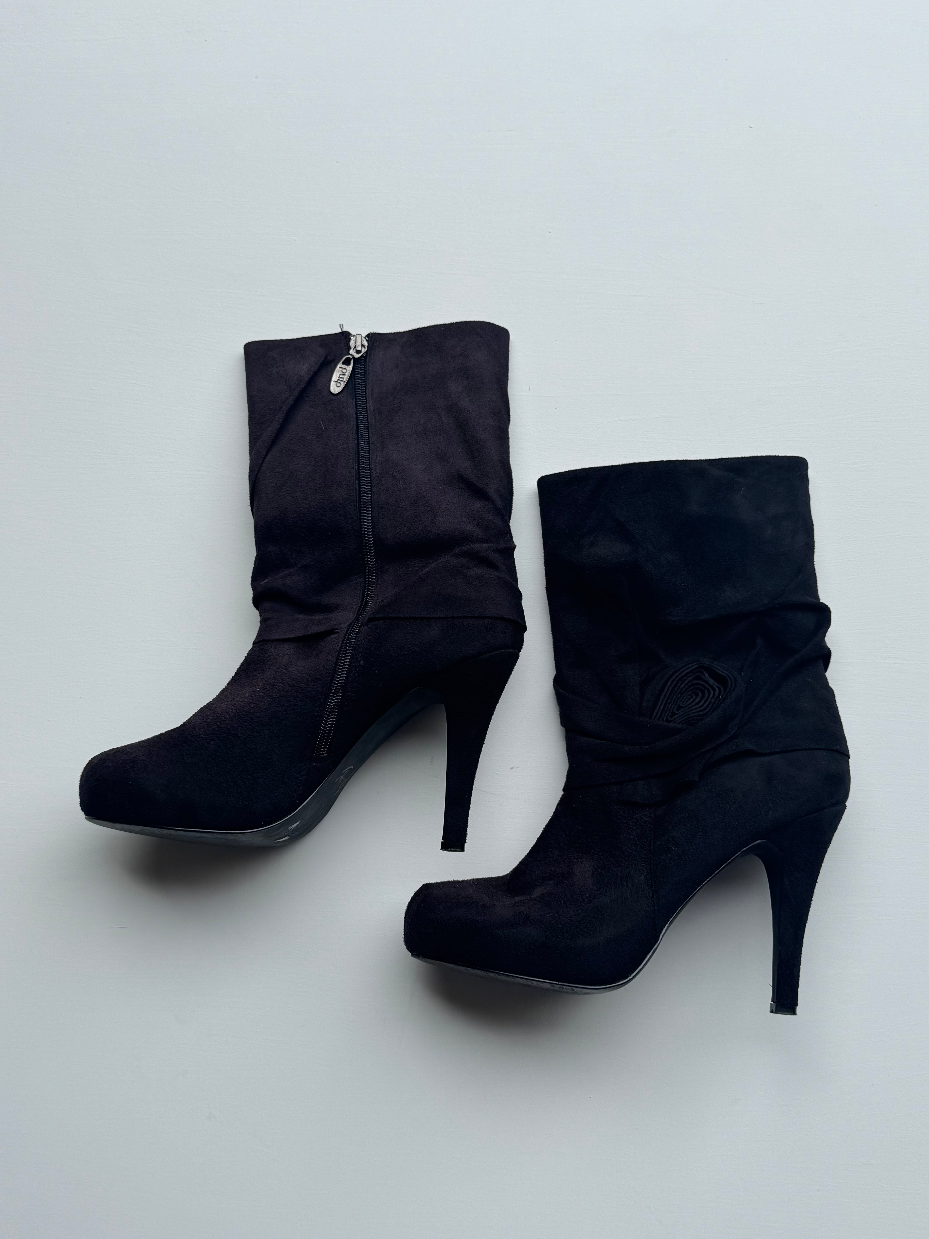 Vintage PULP Suede Mid-Calf Boots