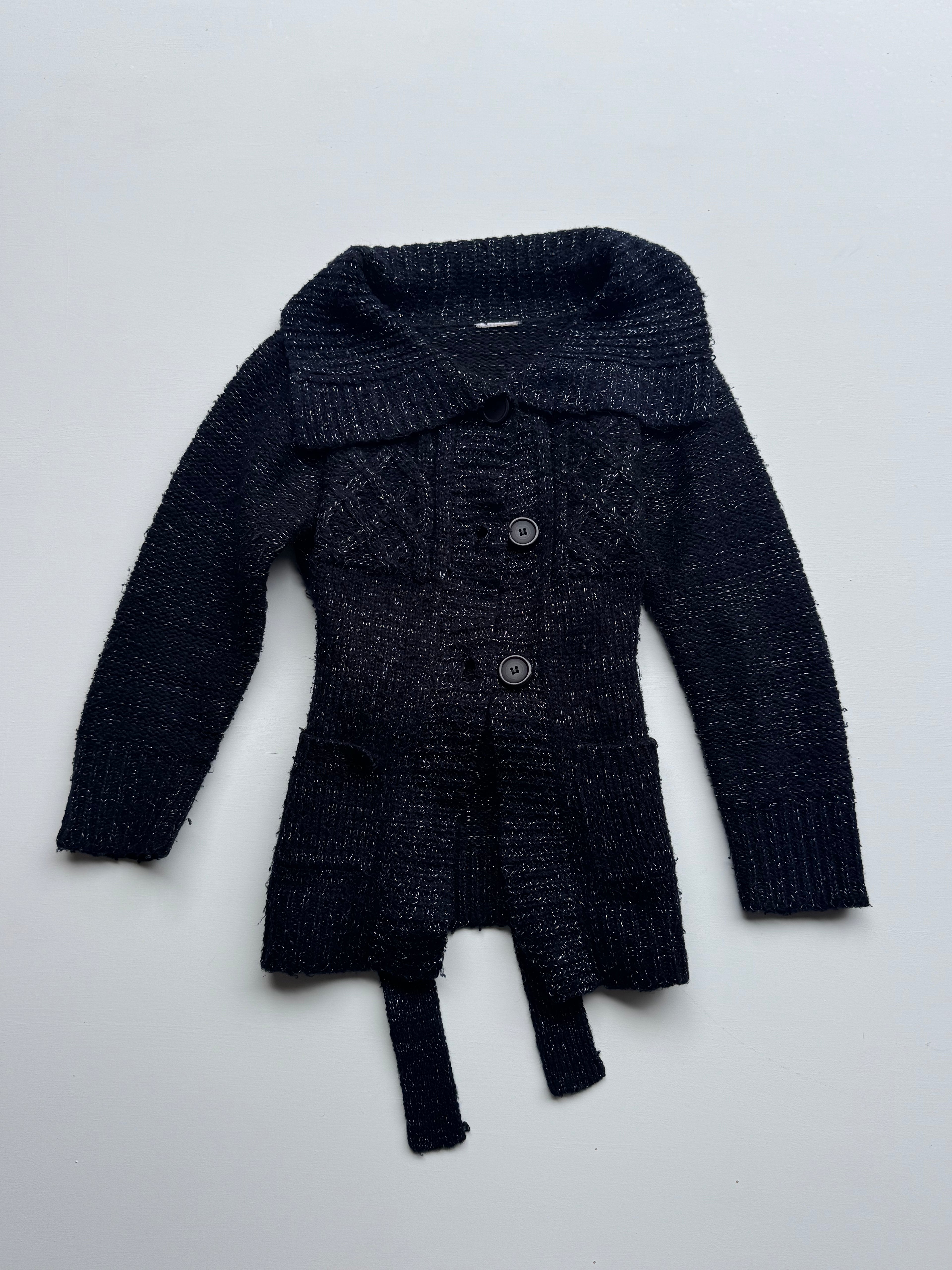 y2k Knitted Peacoat | XS |