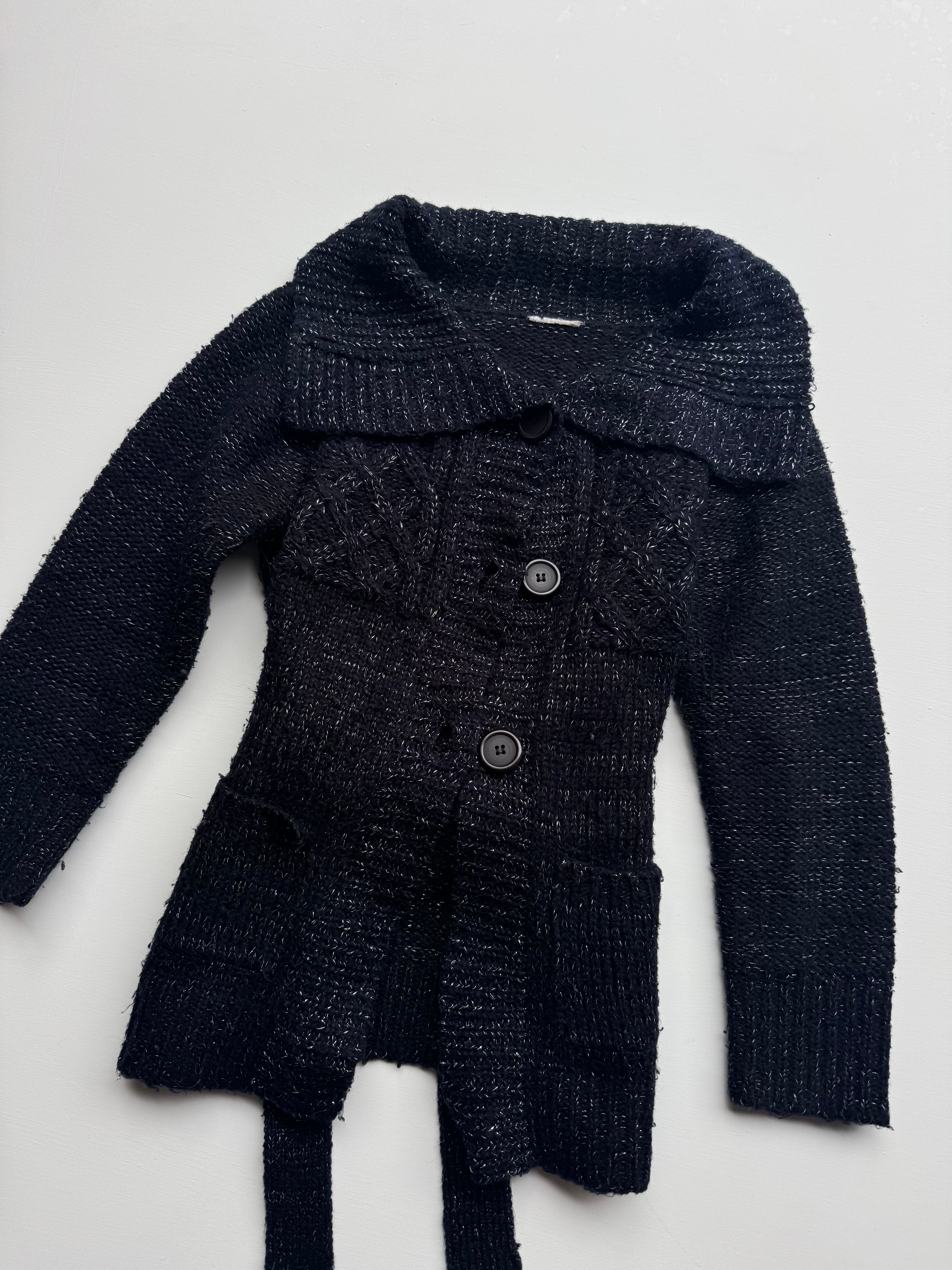y2k Knitted Peacoat | XS |