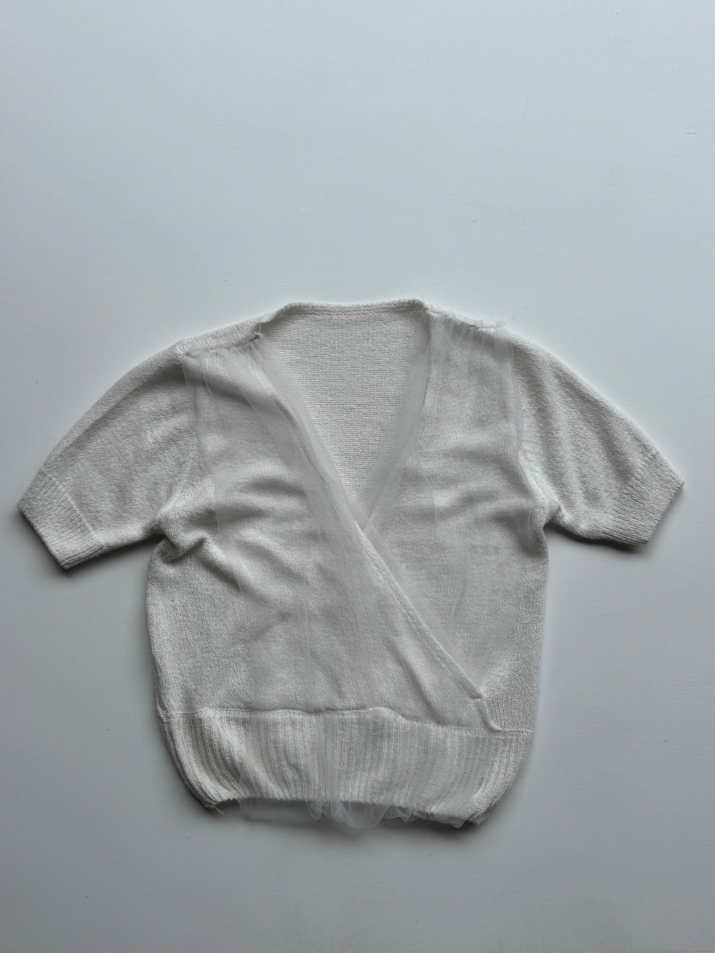 White Sweater Crop | S |