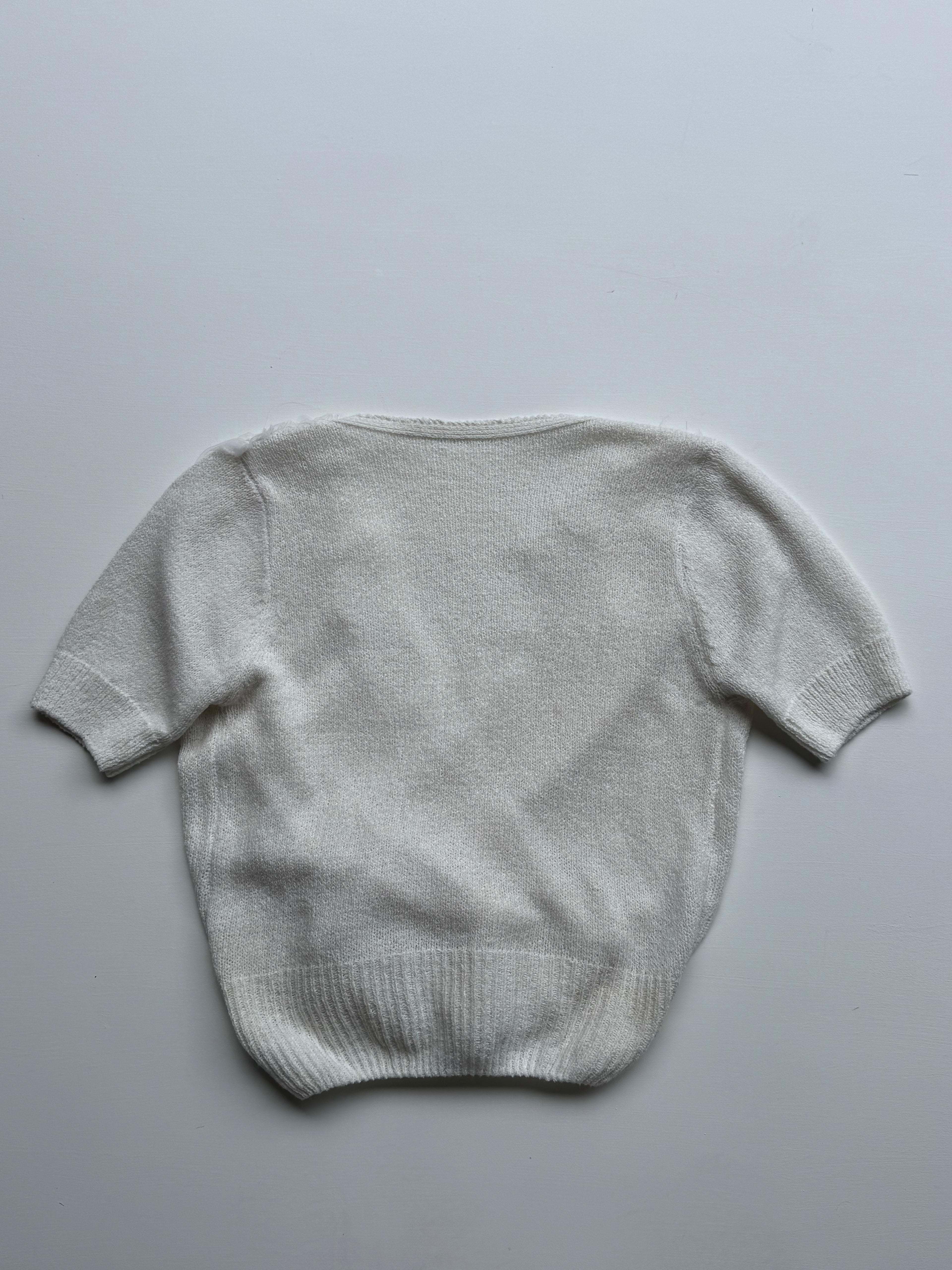 White Sweater Crop | S |