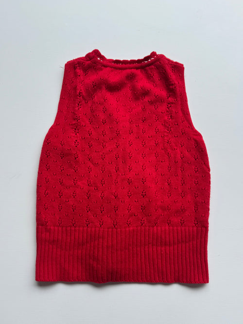 Red Sweater Vest | XS |