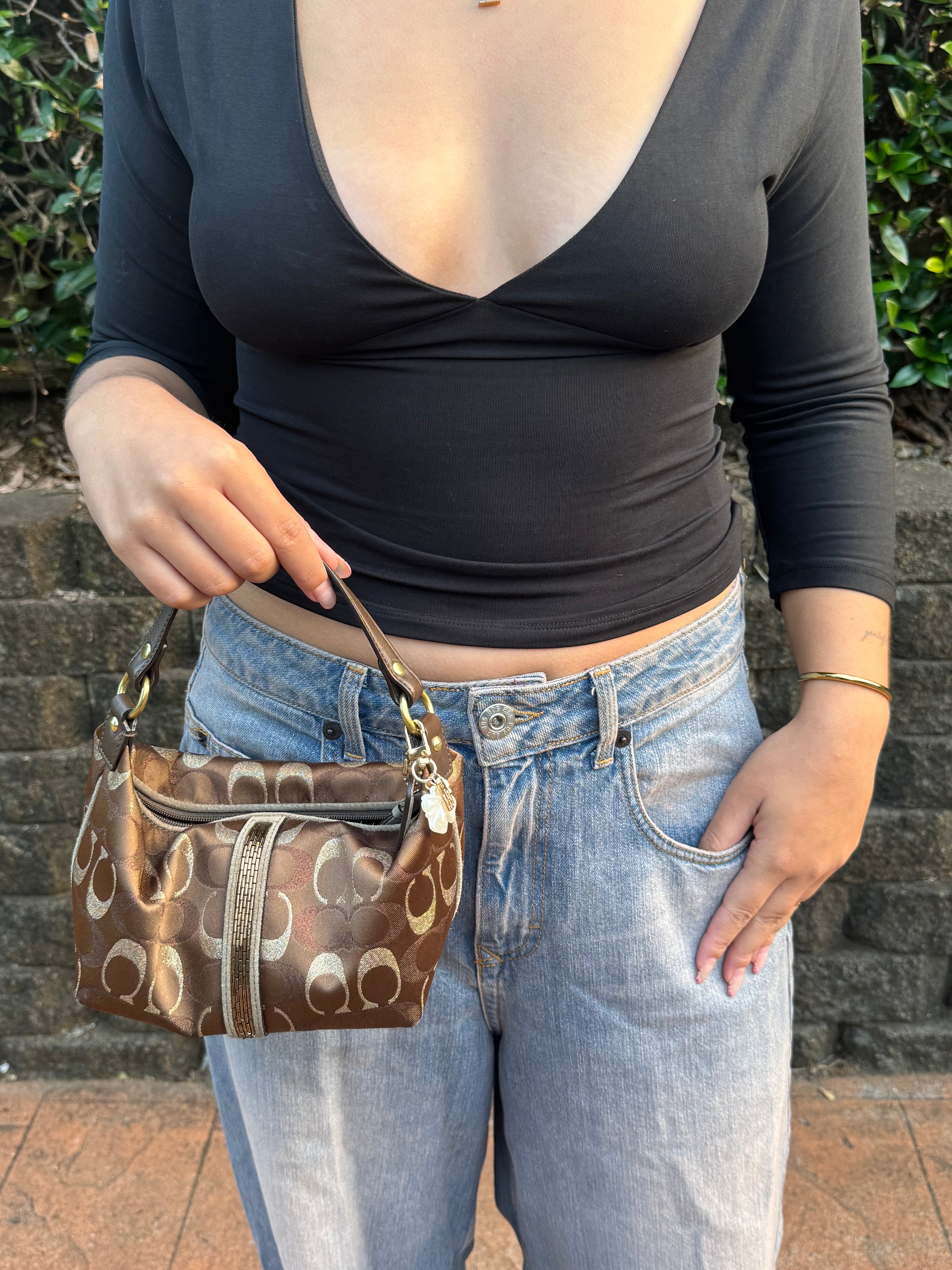 Vintage Coach Mini Brown Demi