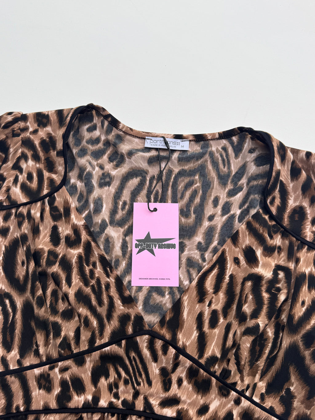 Y2K Leopard Print Top | M |