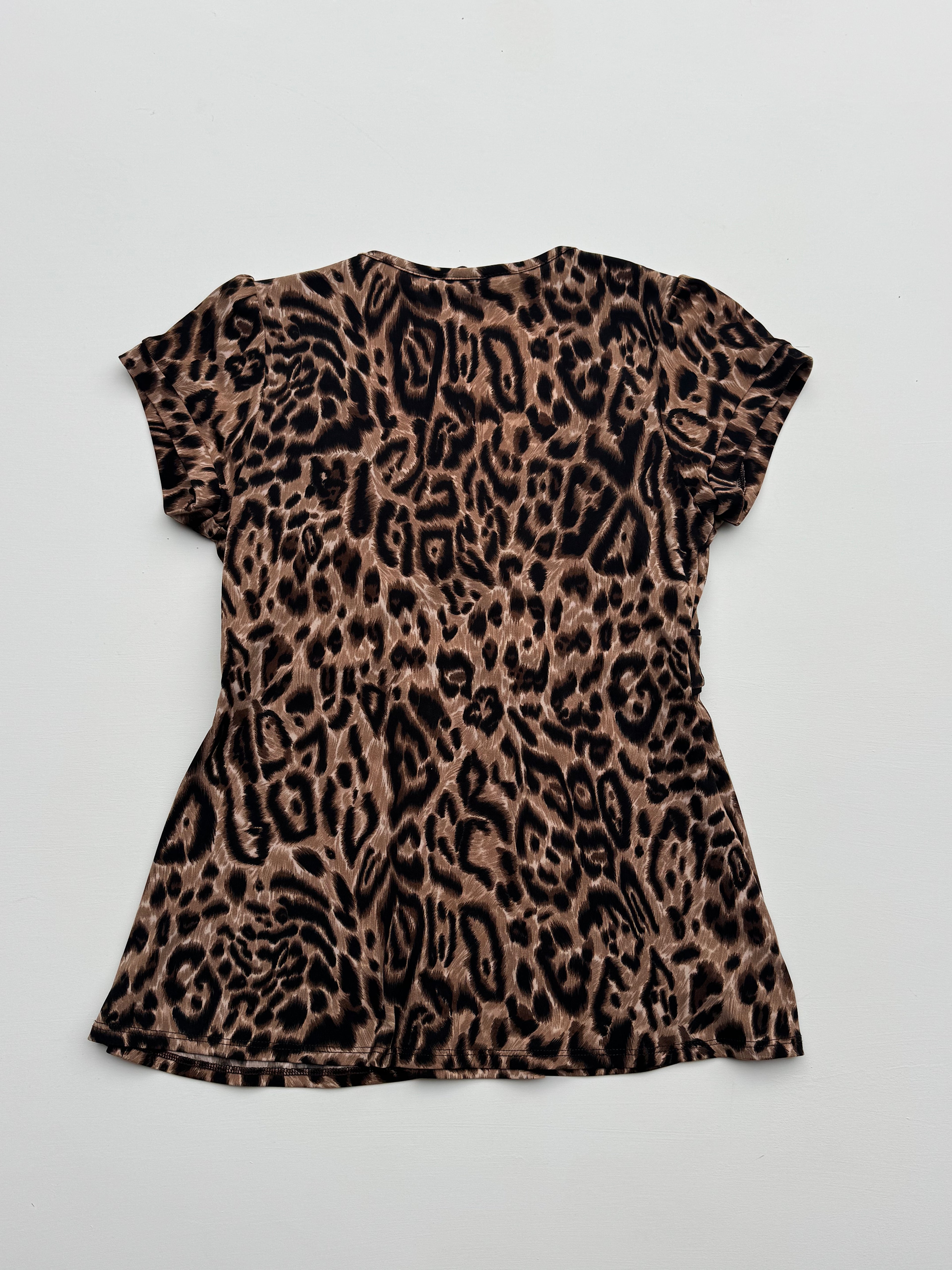 Y2K Leopard Print Top | M |