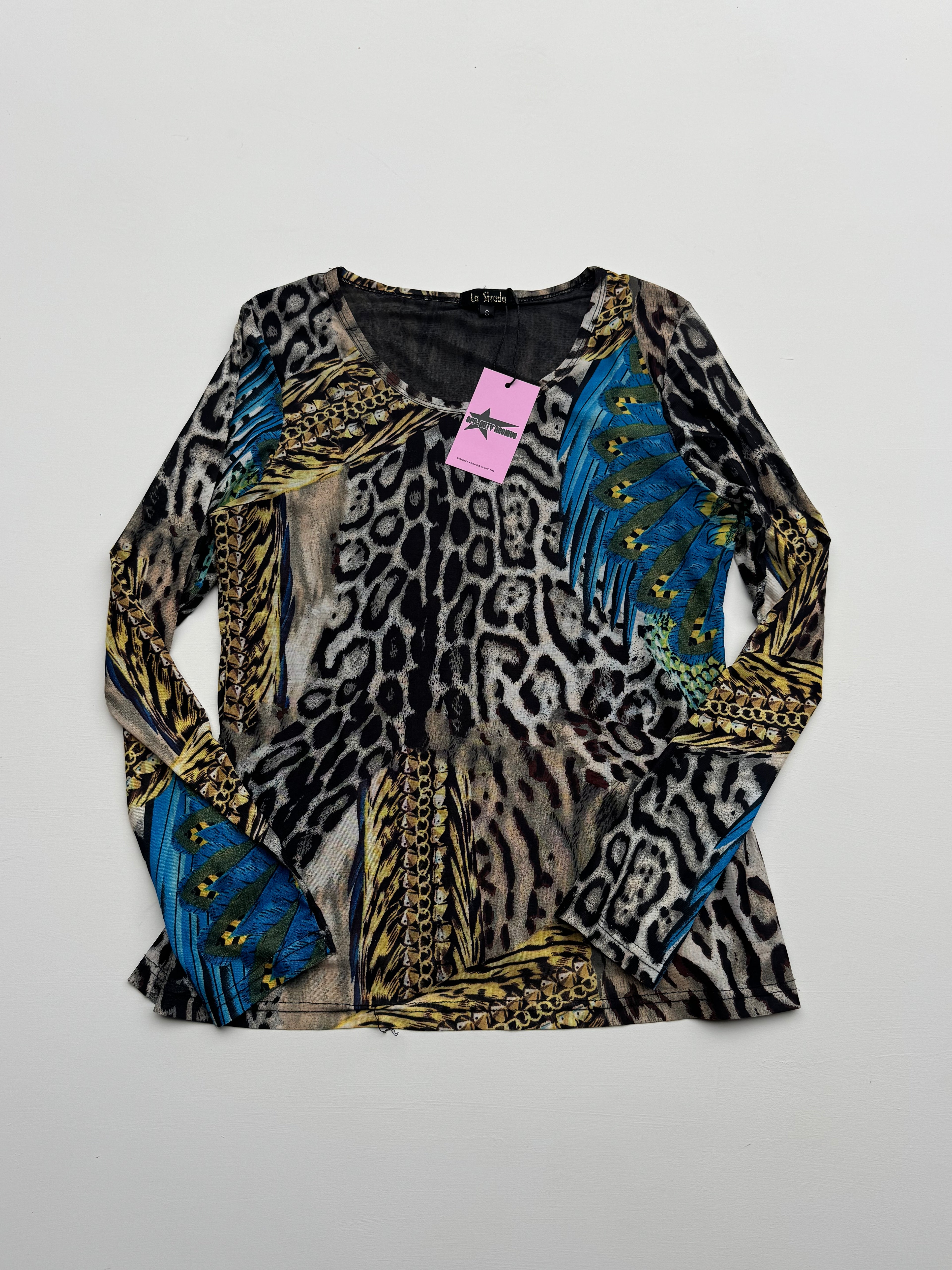 Y2K Print Long-Sleeve | S-M |