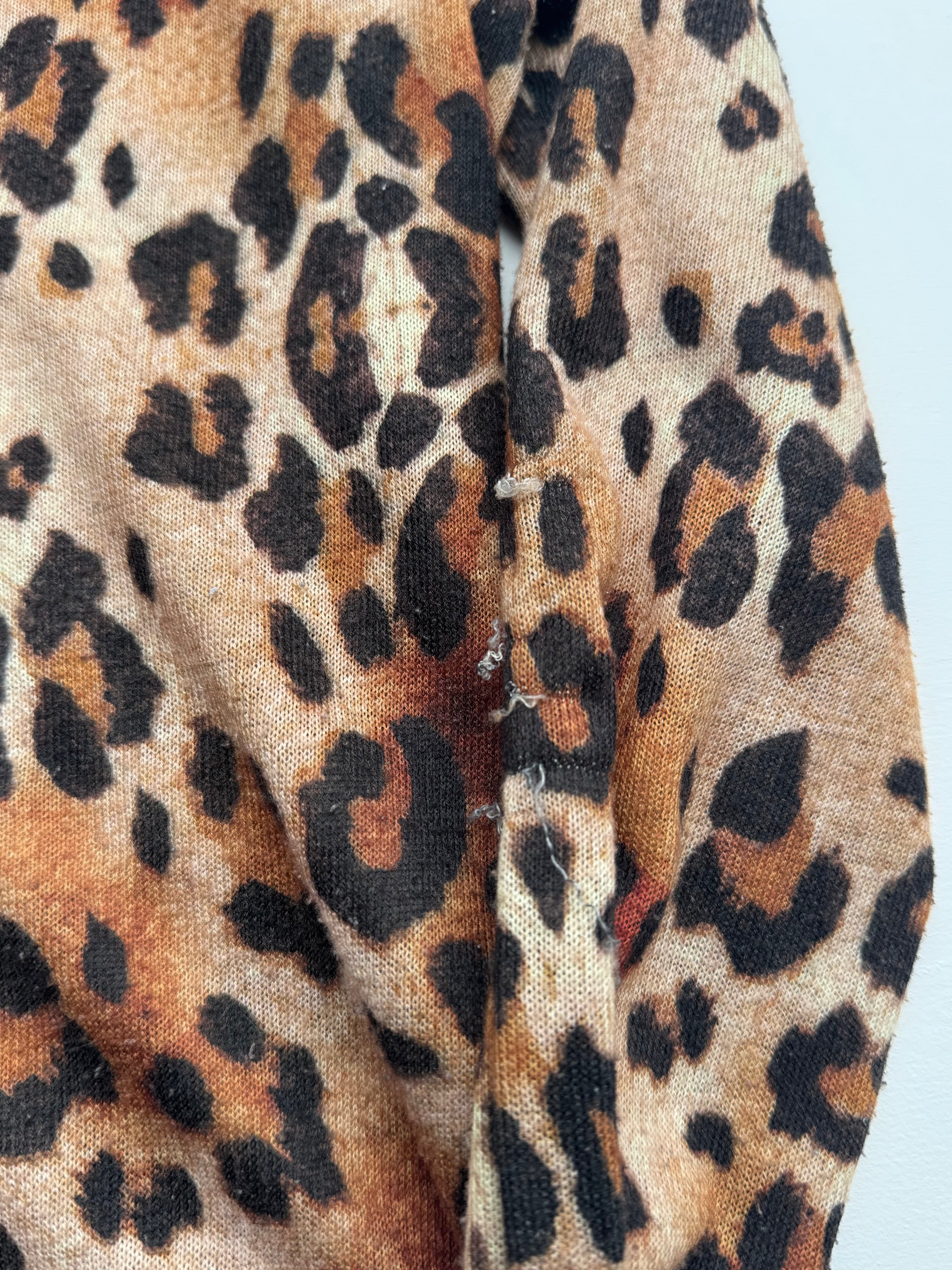 Y2K Leopard Zip-Up | S |