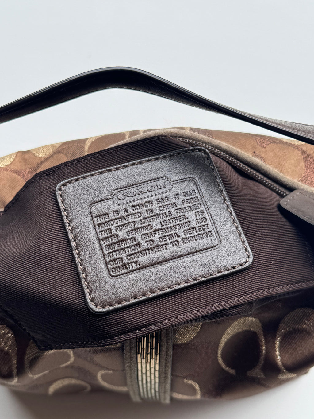Vintage Coach Mini Brown Demi