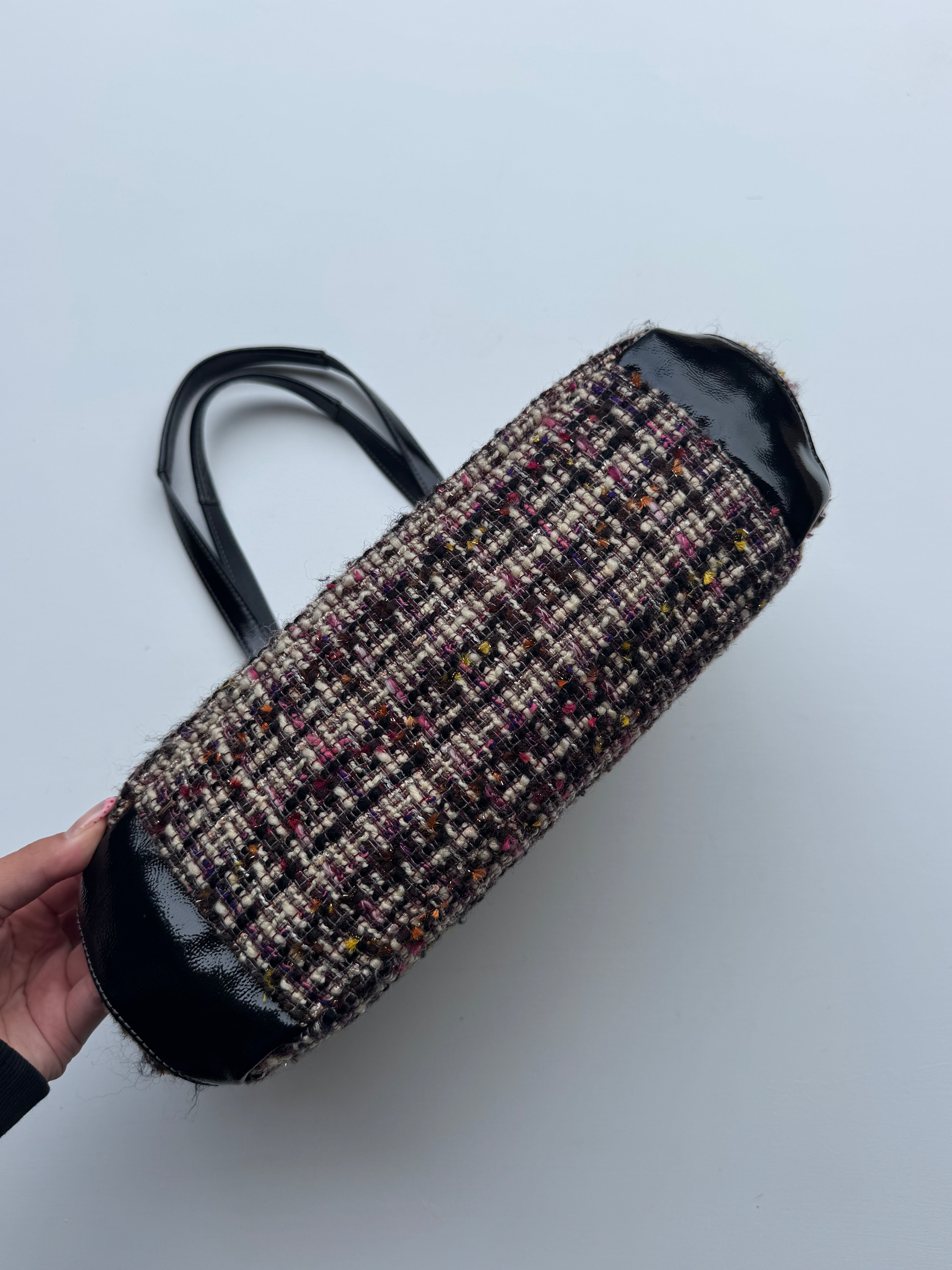 Vintage Coach Tweed Plaid Tote