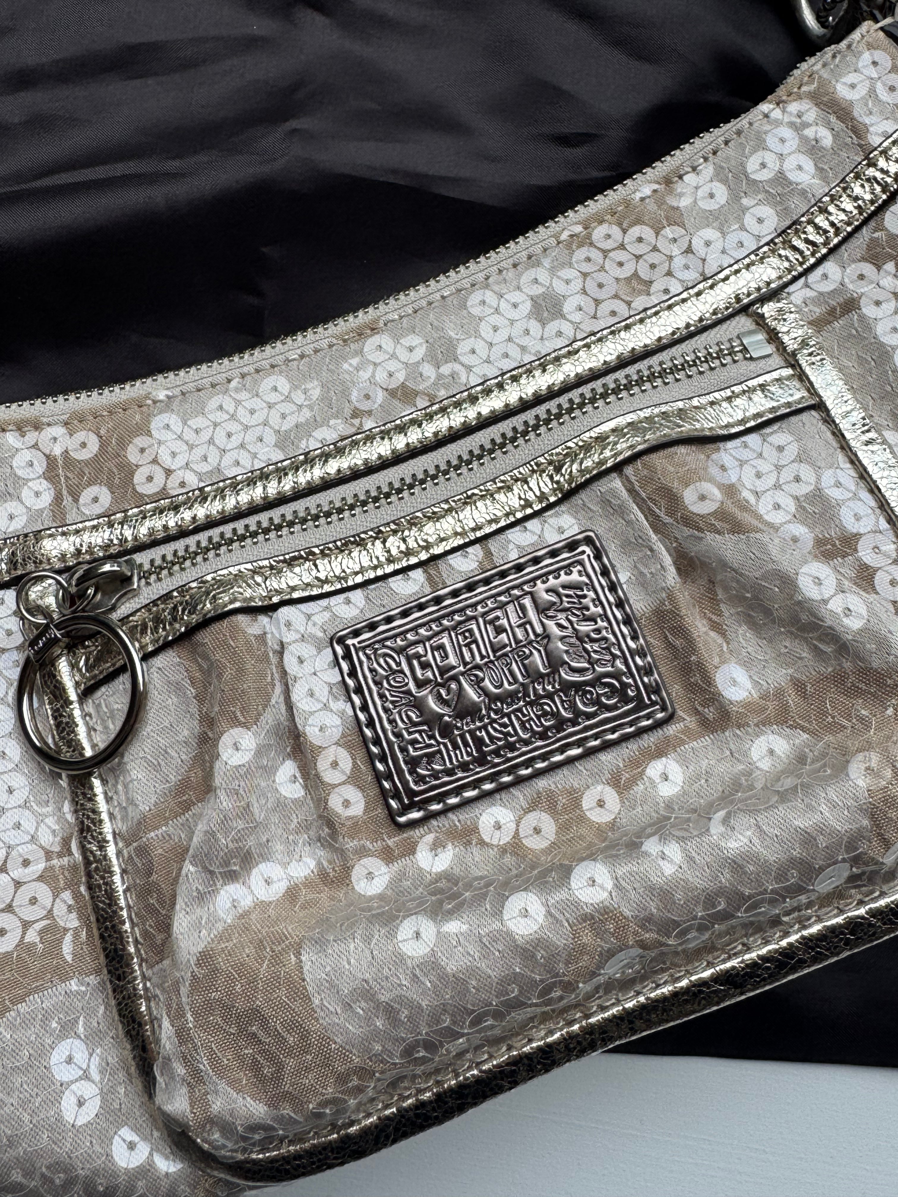 Vintage Coach x Poppy Sequin Shoulder Bag