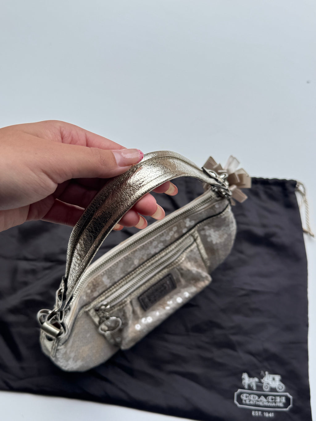Vintage Coach x Poppy Sequin Shoulder Bag