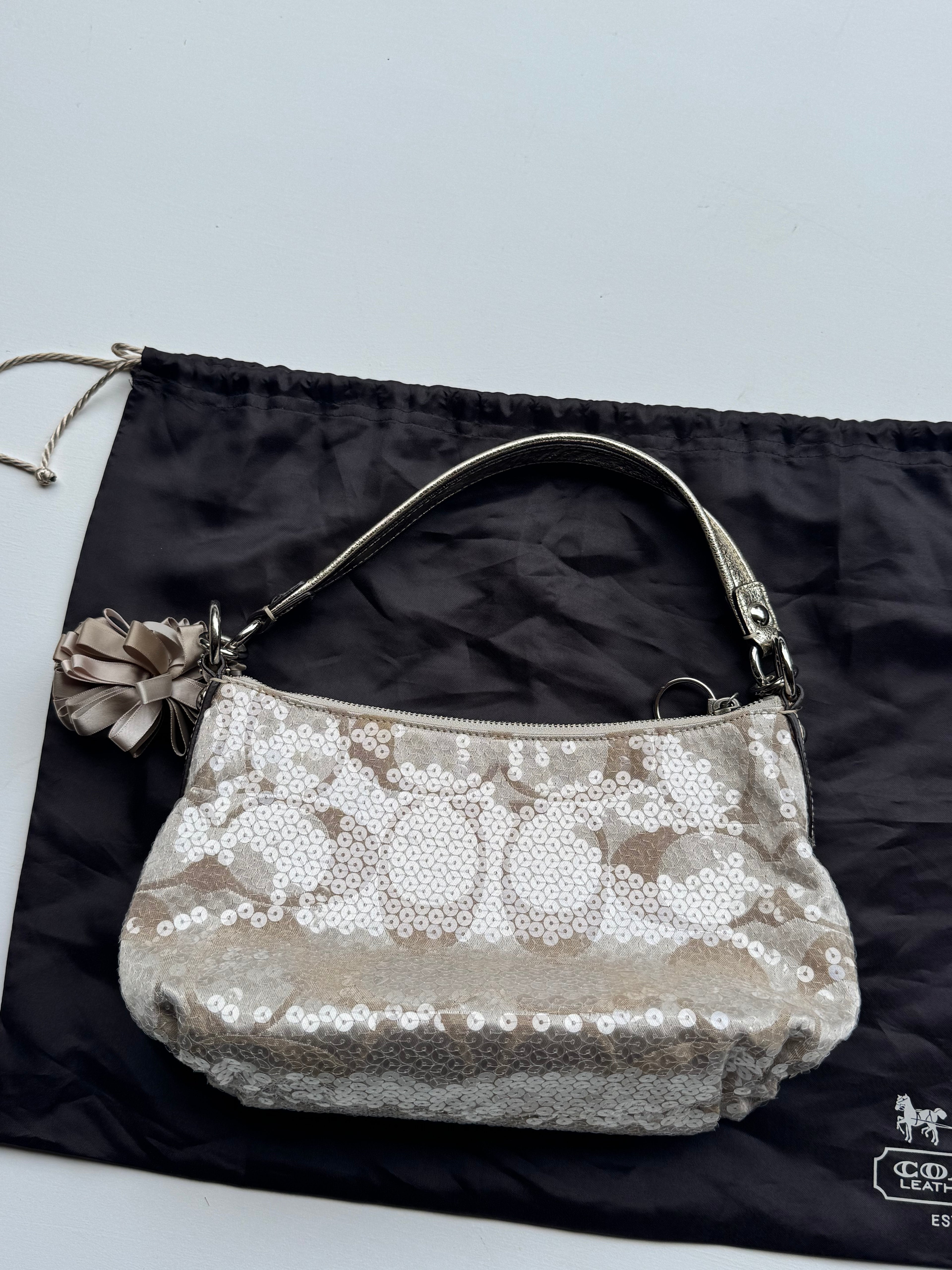 Vintage Coach x Poppy Sequin Shoulder Bag