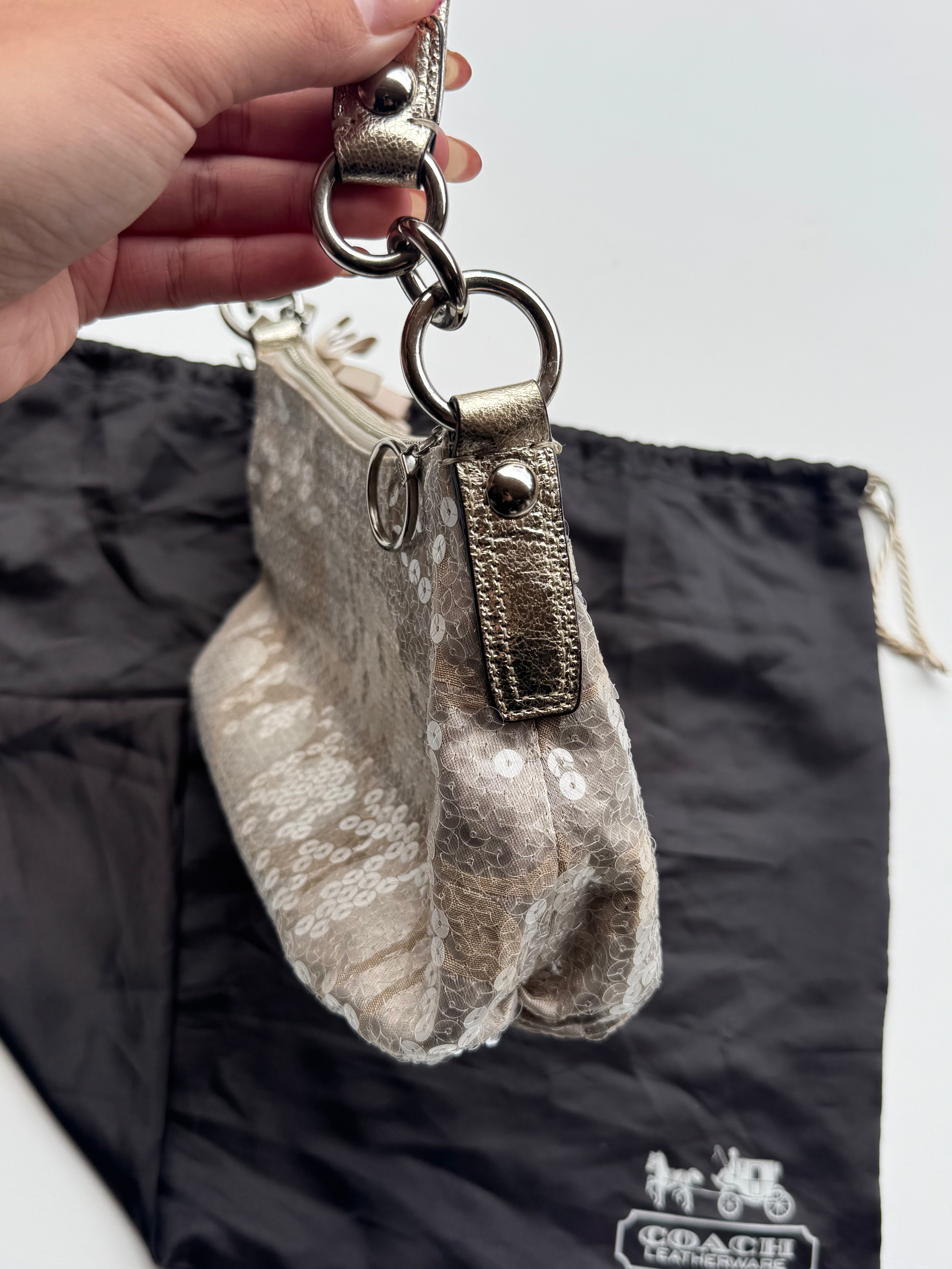 Vintage Coach x Poppy Sequin Shoulder Bag