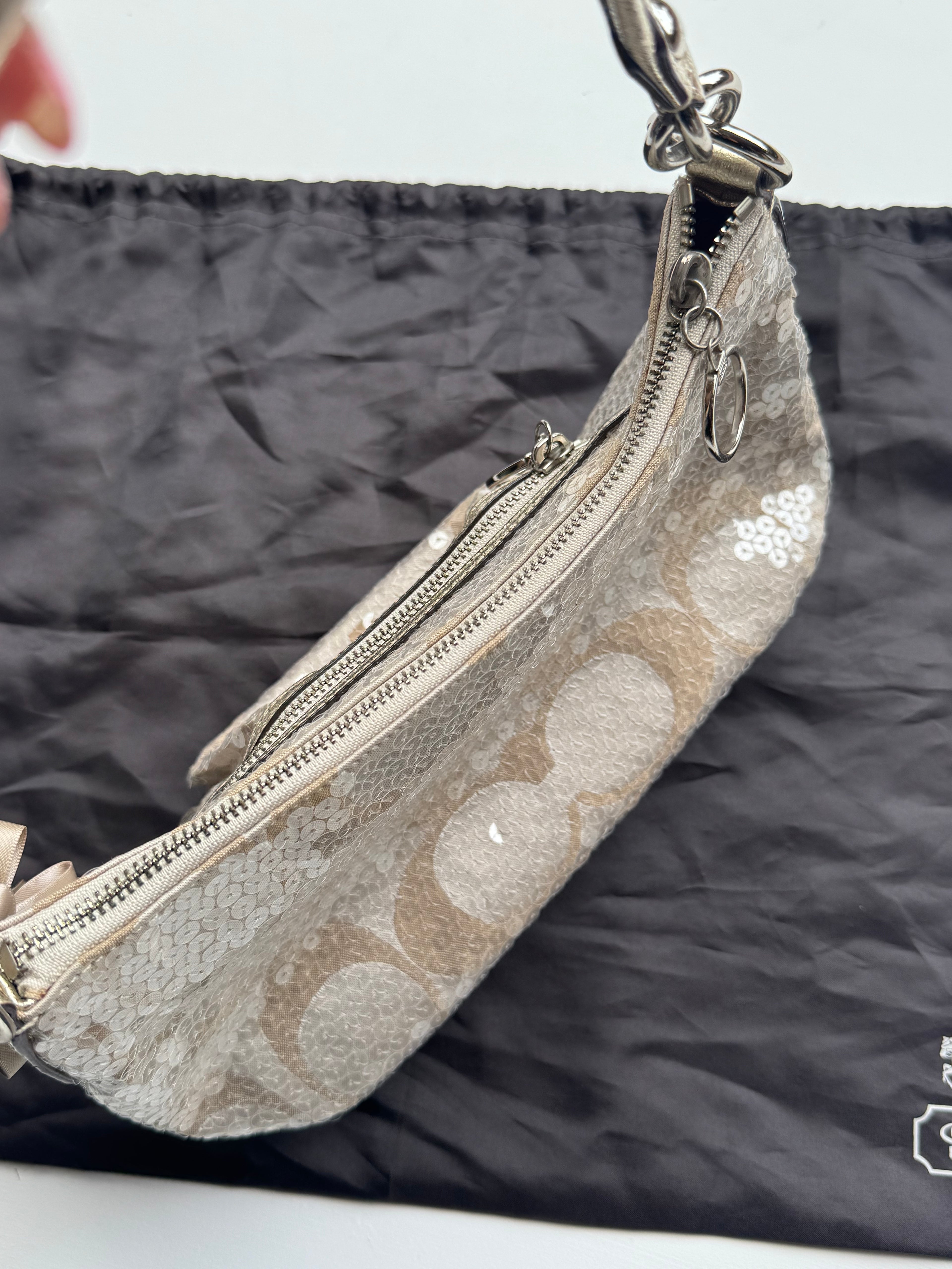 Vintage Coach x Poppy Sequin Shoulder Bag