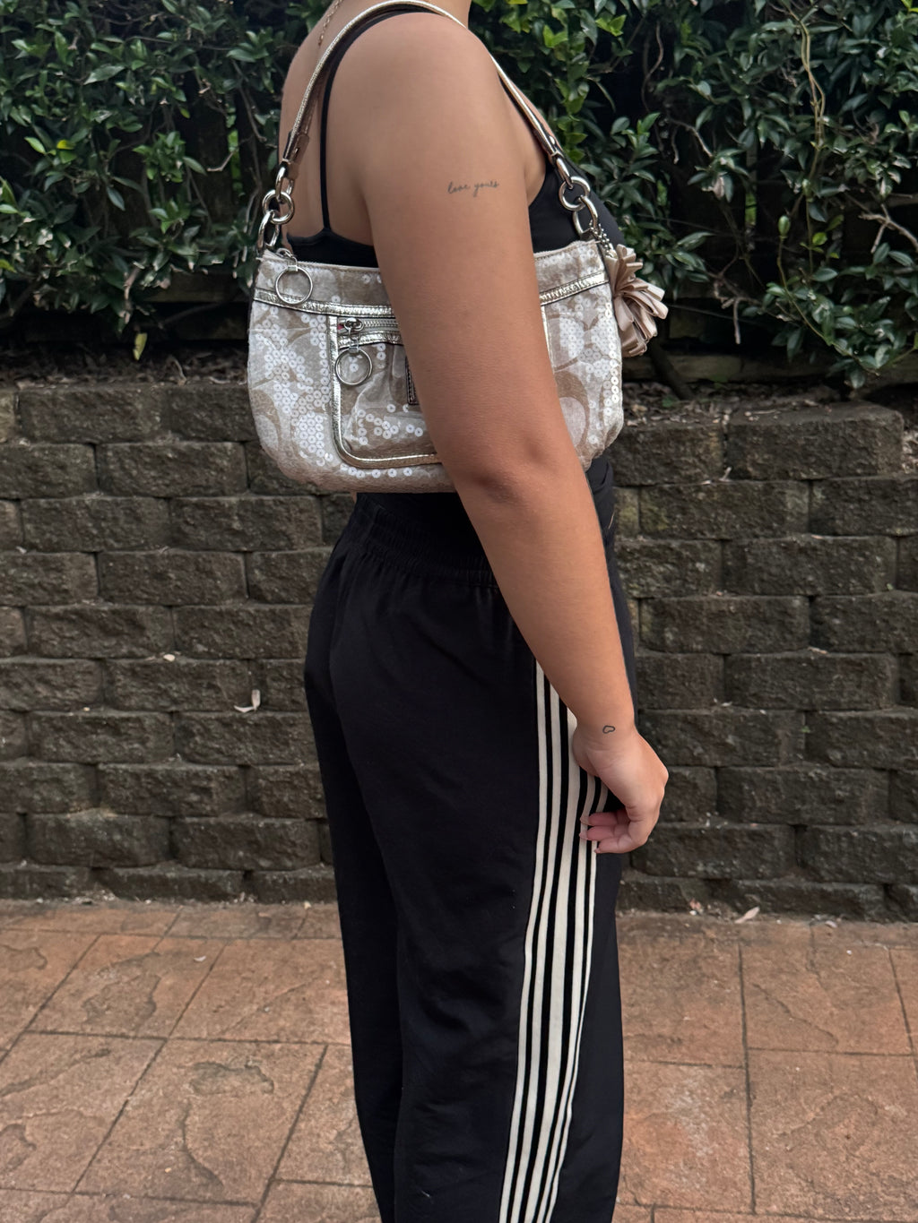 Vintage Coach x Poppy Sequin Shoulder Bag