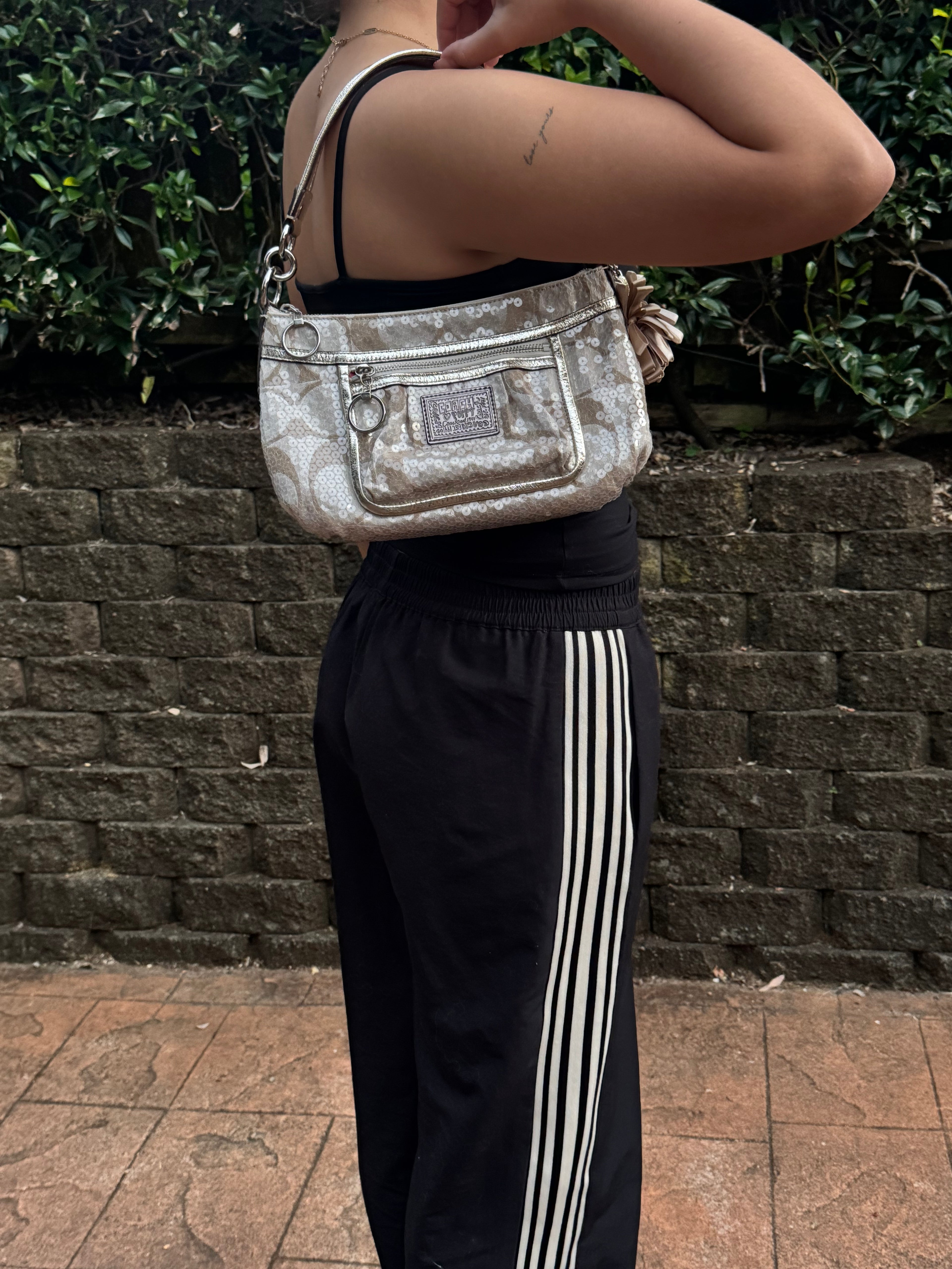 Vintage Coach x Poppy Sequin Shoulder Bag