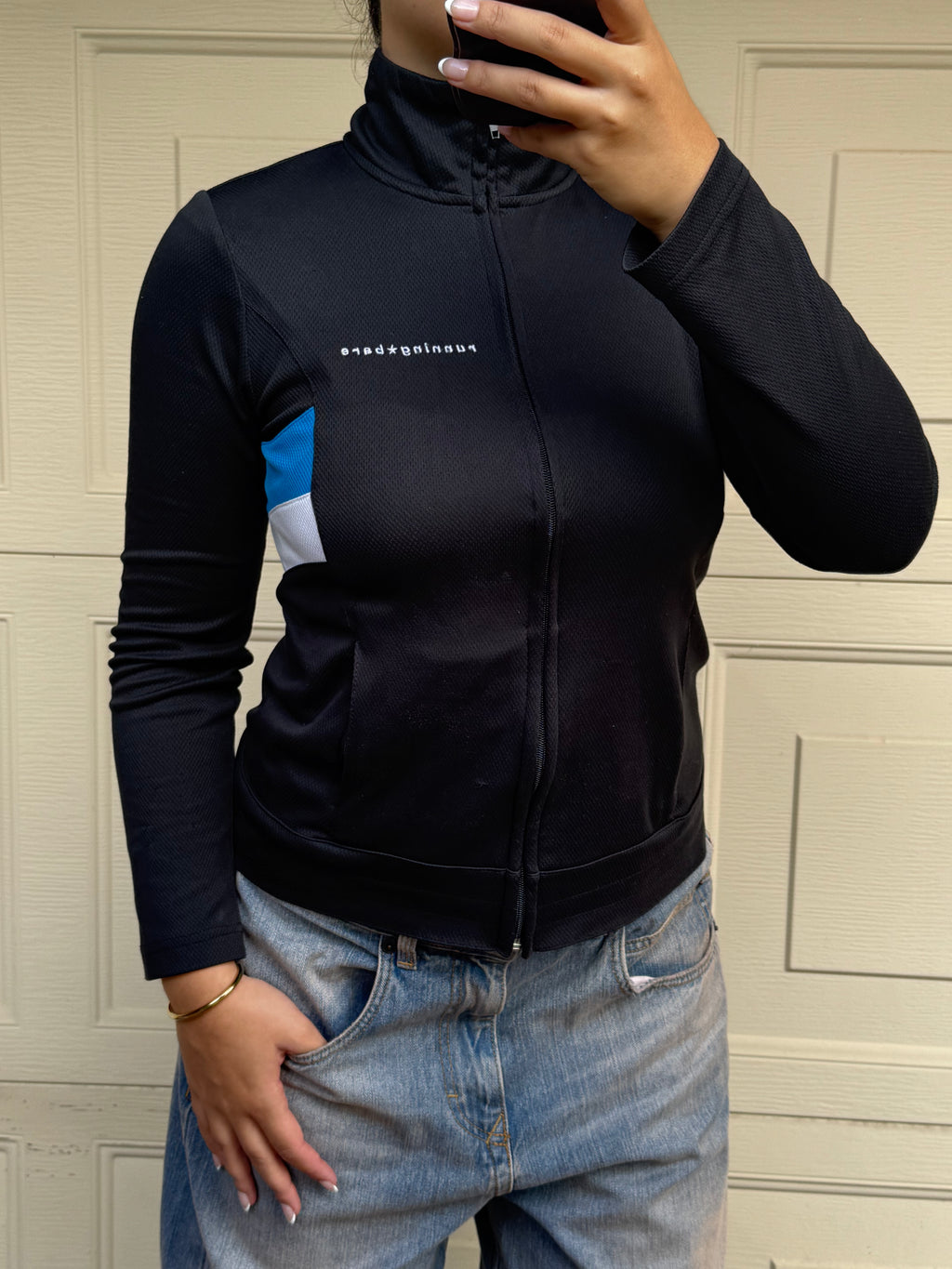 Y2K Activewear Zip-Up RUNNING BARE | M |