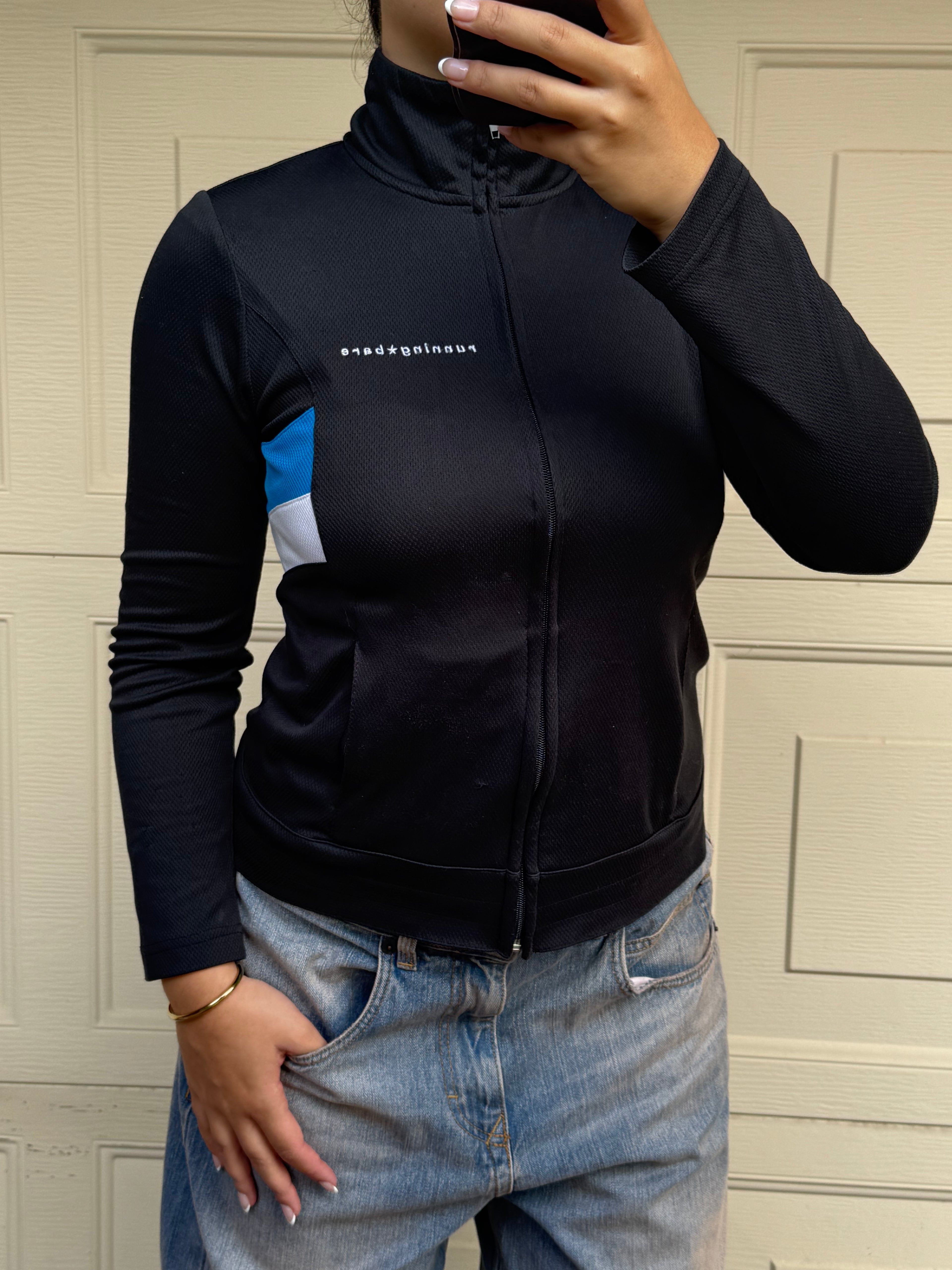 Y2K Activewear Zip-Up RUNNING BARE | M |