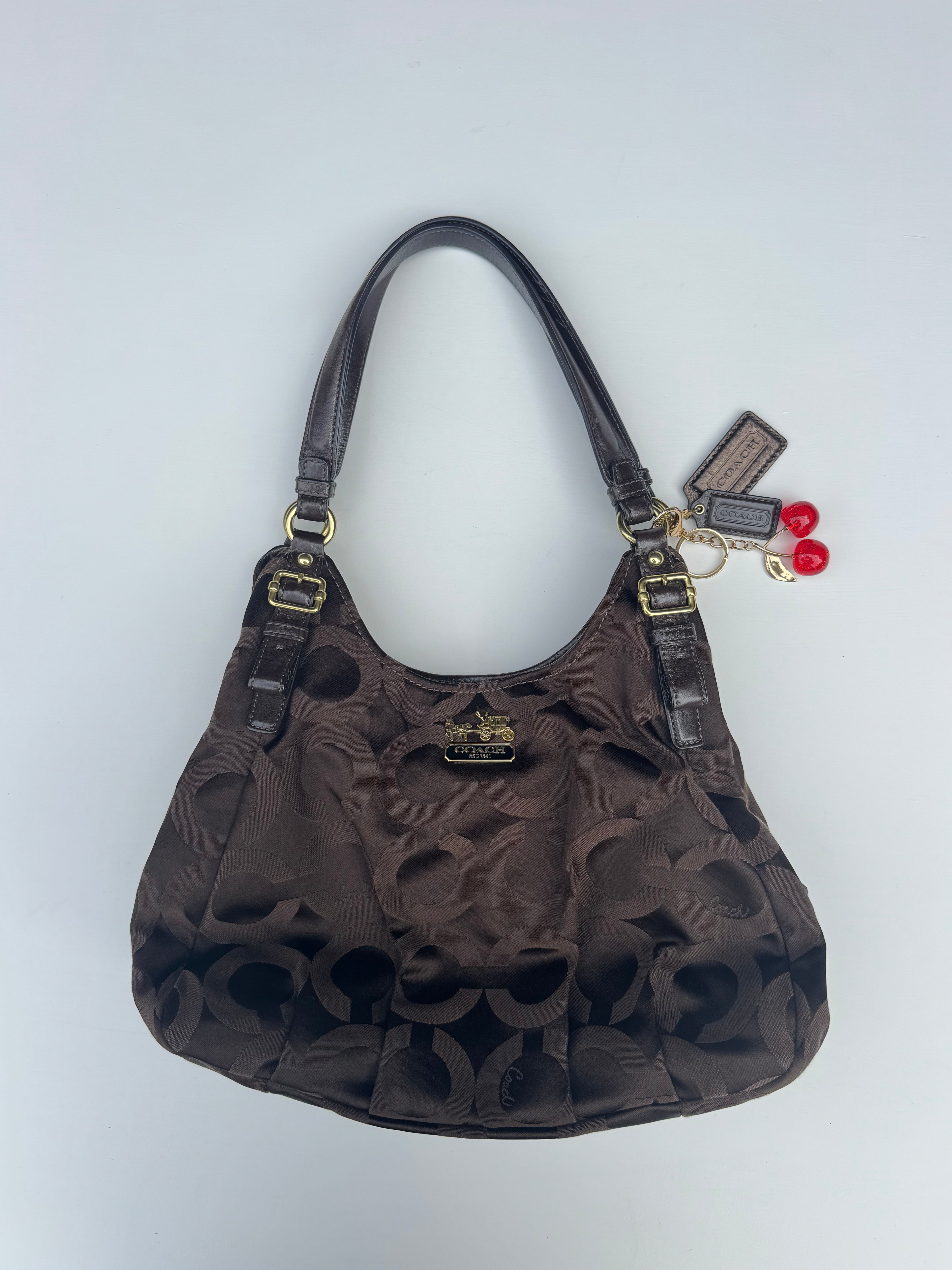 Vintage Coach Brown Madison Maggie Shoulder Bag - RARE