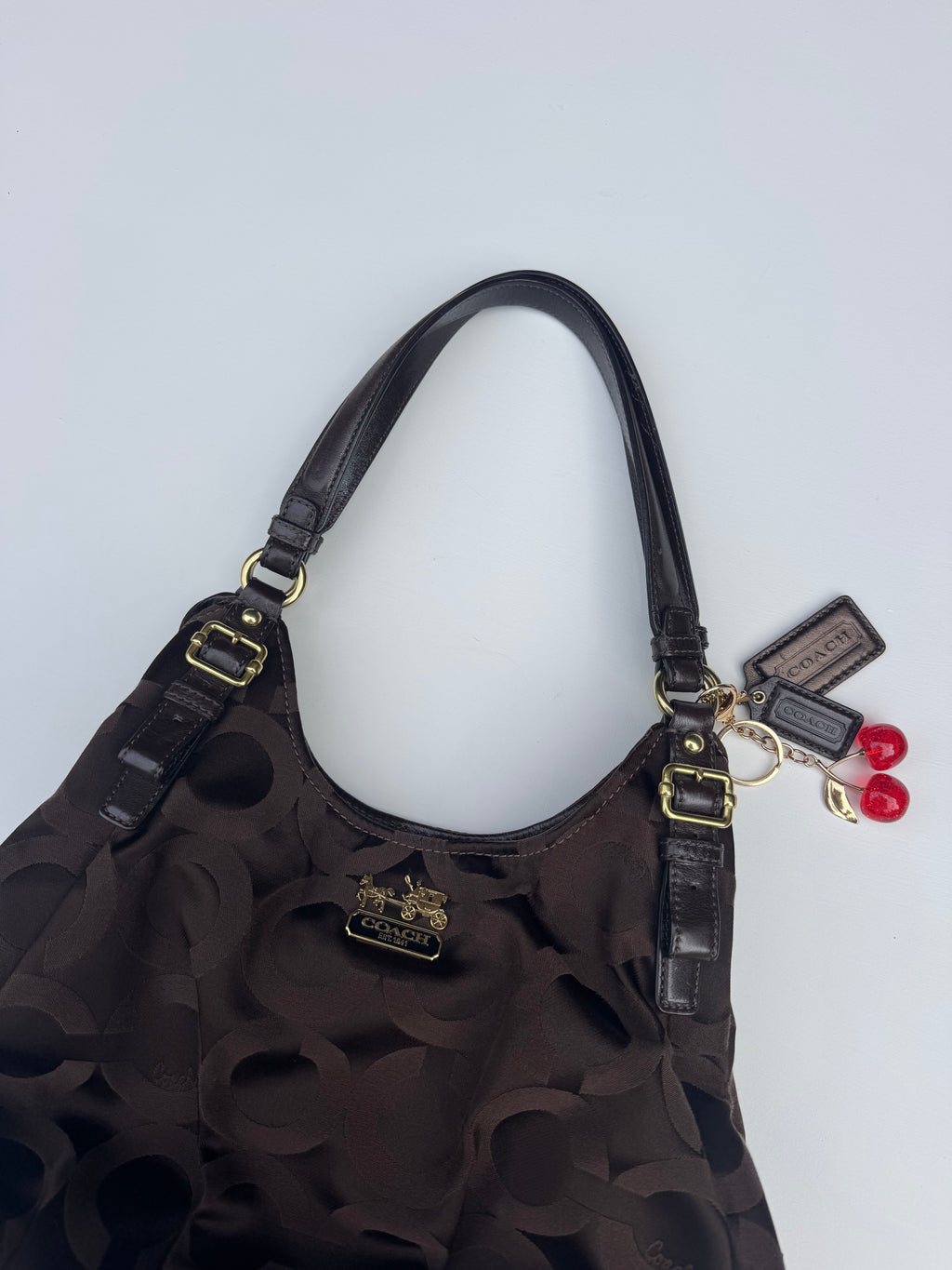 Vintage Coach Brown Madison Maggie Shoulder Bag - RARE