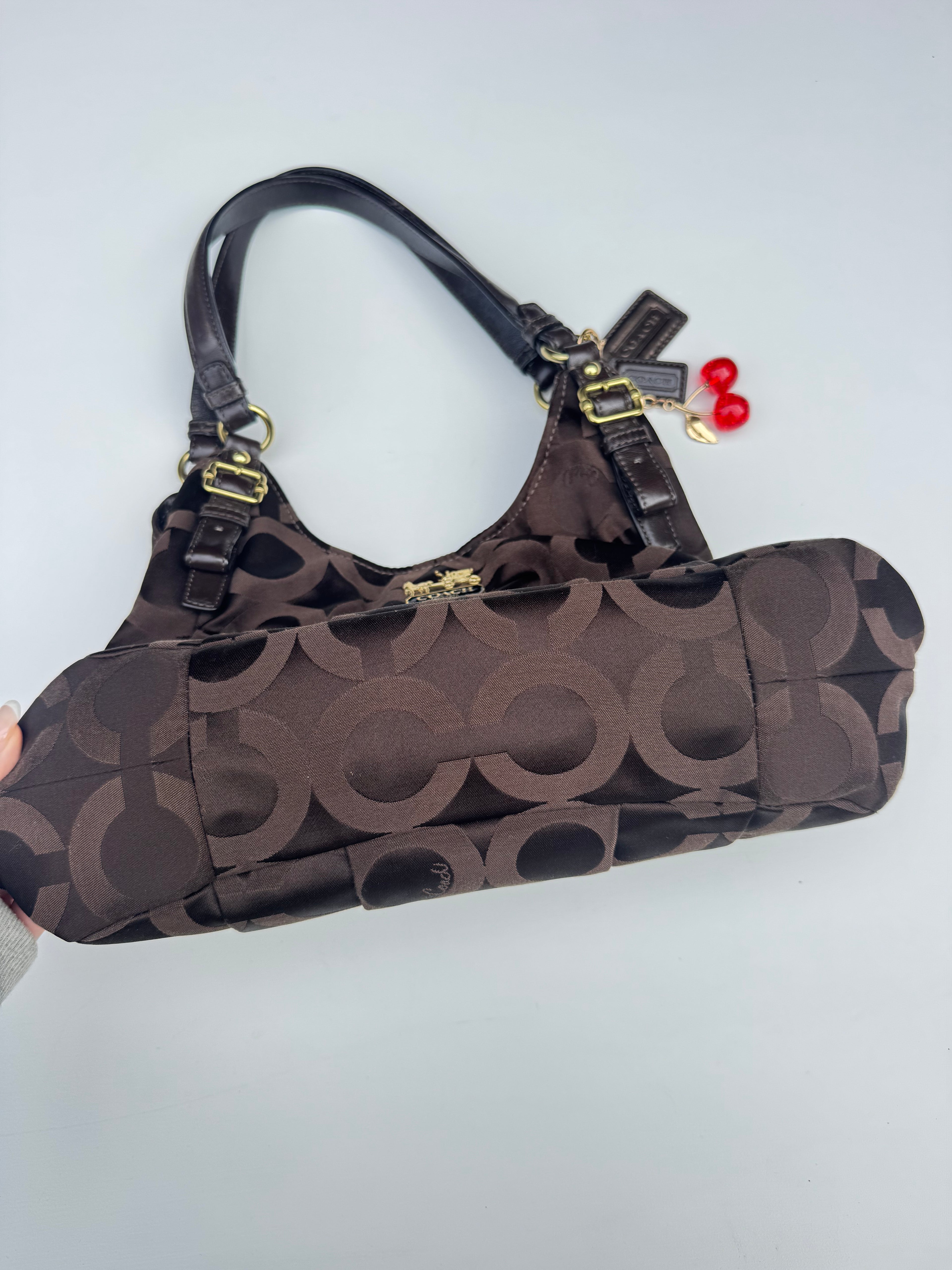 Vintage Coach Brown Madison Maggie Shoulder Bag - RARE