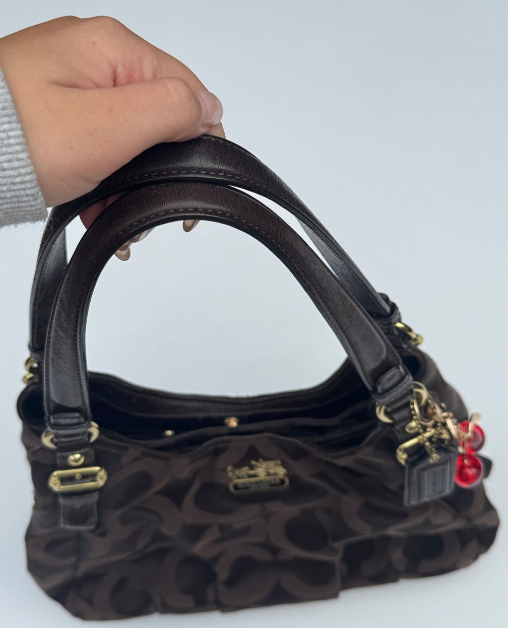 Vintage Coach Brown Madison Maggie Shoulder Bag - RARE