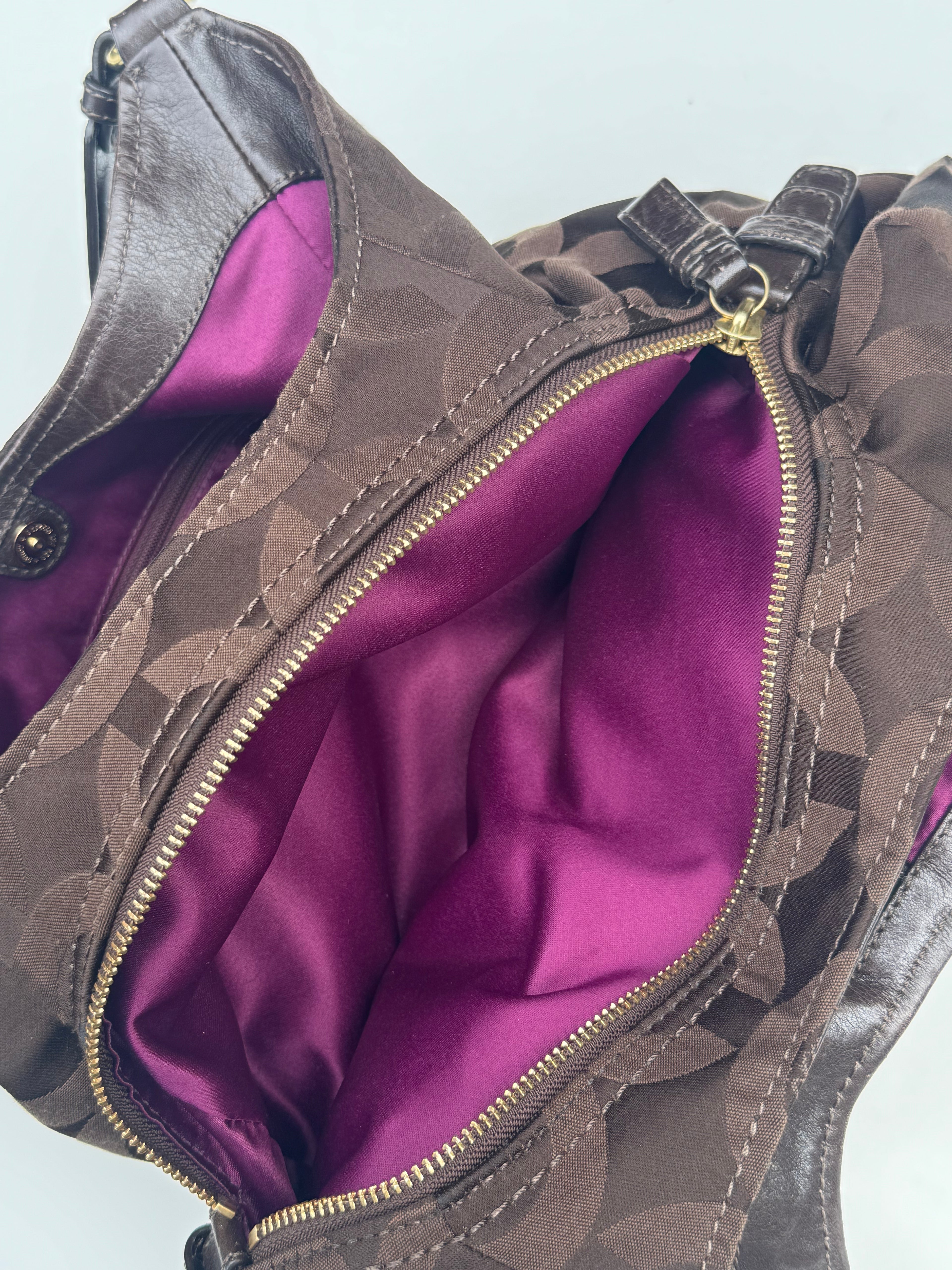Vintage Coach Brown Madison Maggie Shoulder Bag - RARE