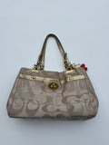 Vintage Coach Optic Penelope Tote Bag