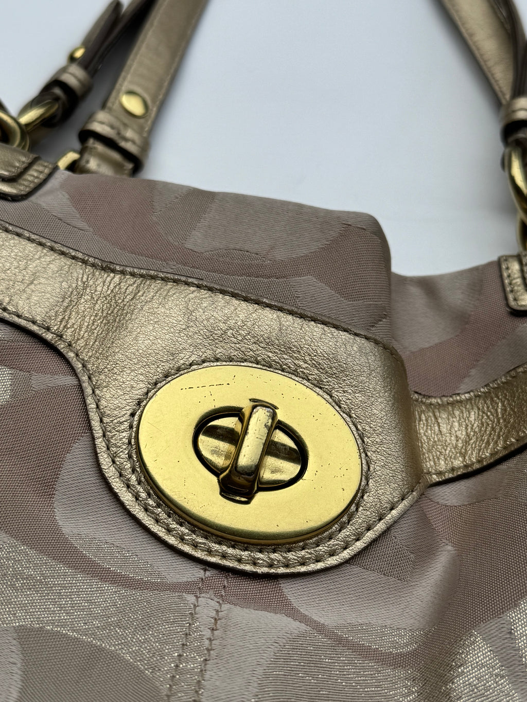 Vintage Coach Optic Penelope Tote Bag