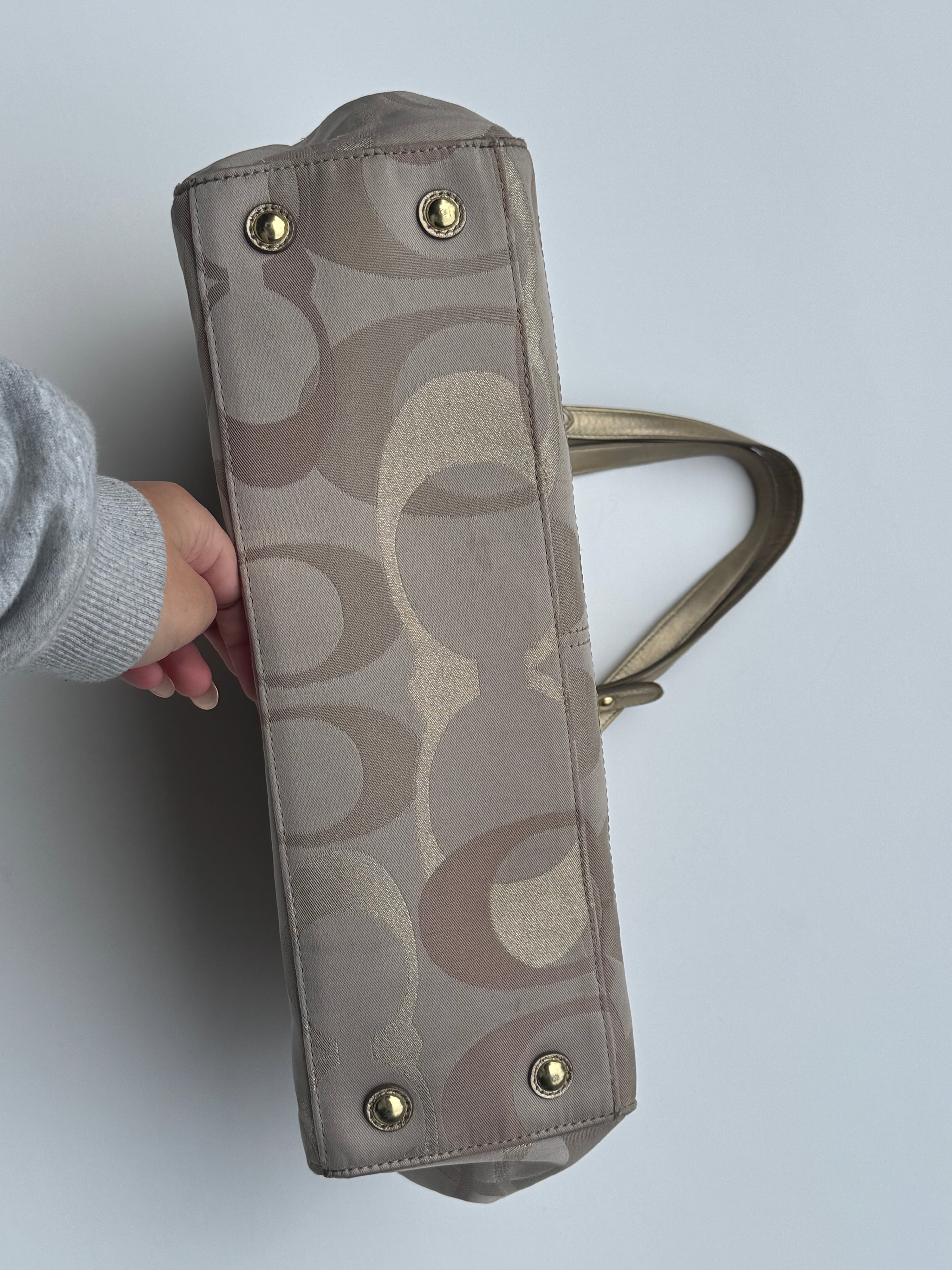 Vintage Coach Optic Penelope Tote Bag
