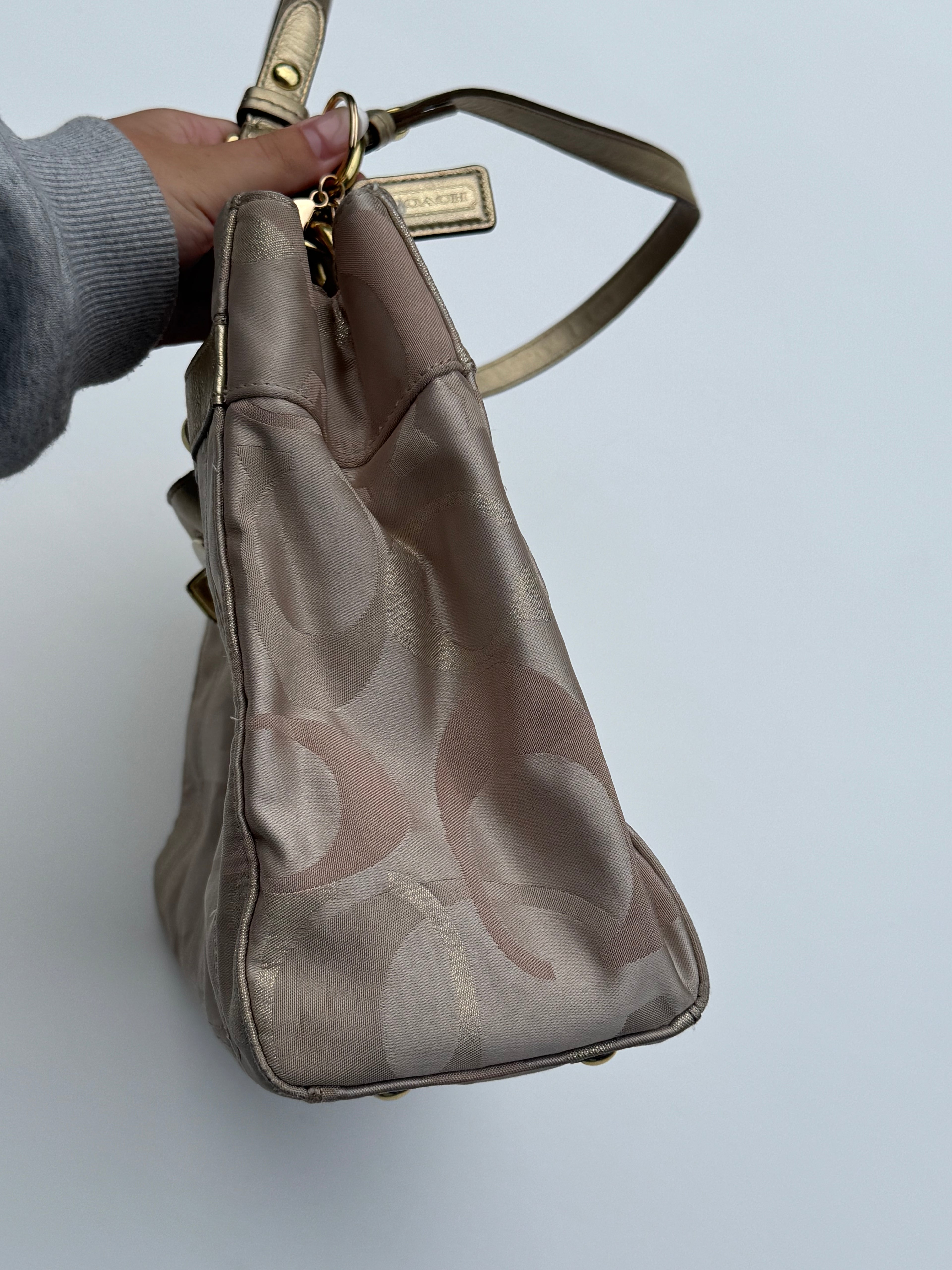 Vintage Coach Optic Penelope Tote Bag