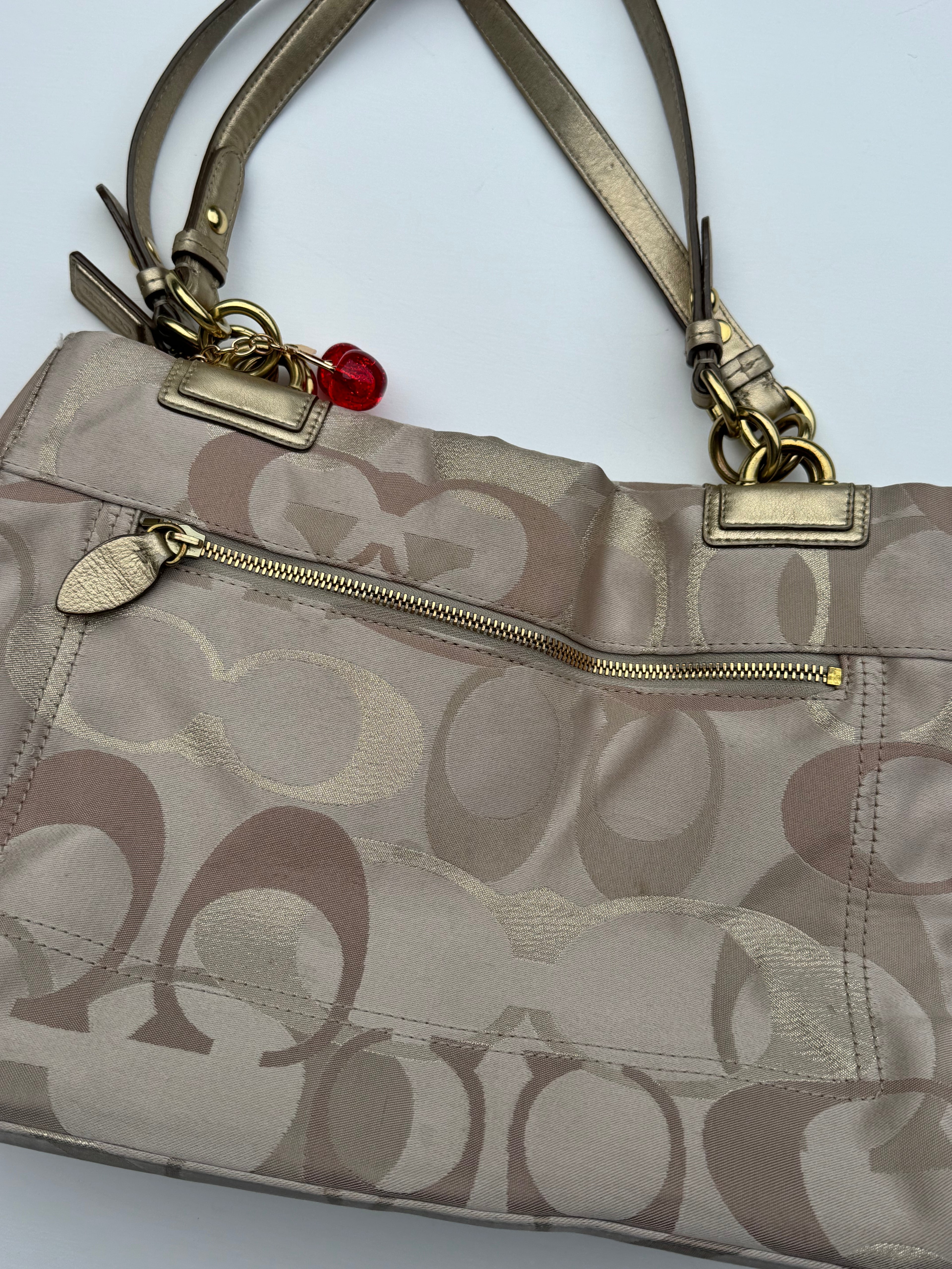 Vintage Coach Optic Penelope Tote Bag
